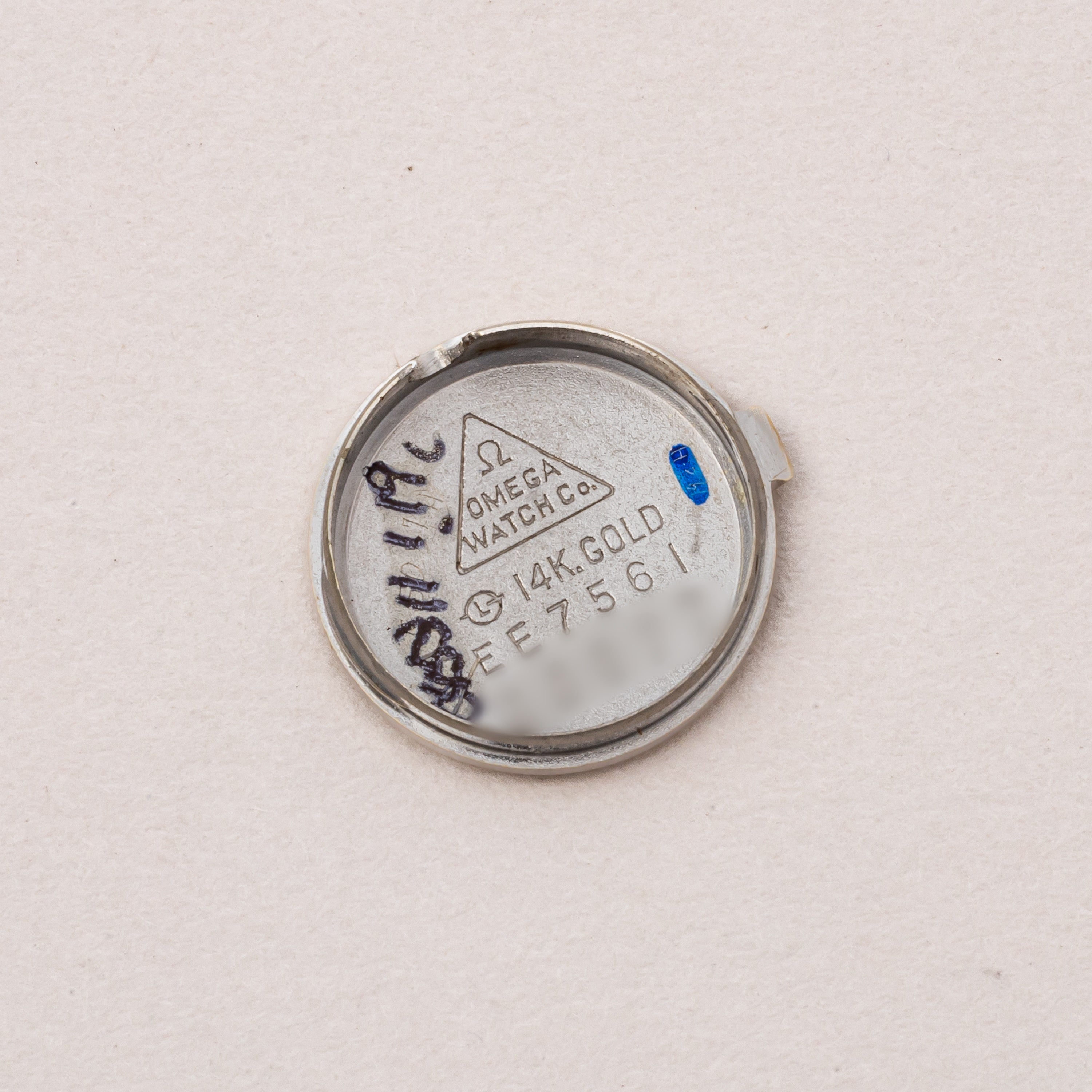 オメガ 14金無垢ホワイトゴールドレディース 1969年製 南京タイプ 手巻き ダイヤ