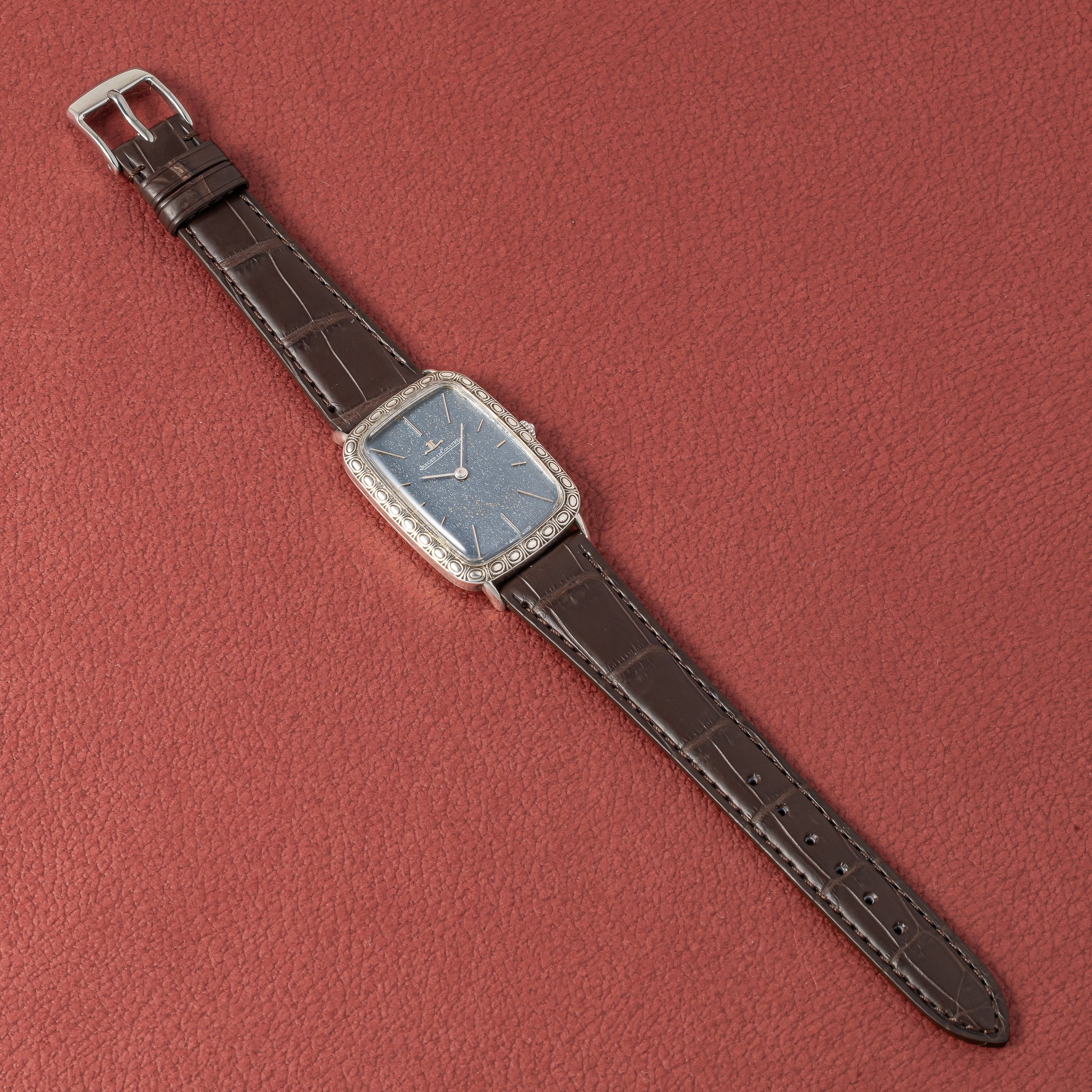 ジャガー・ルクルト レクタンギュラー 1970年代製 銀無垢ケース