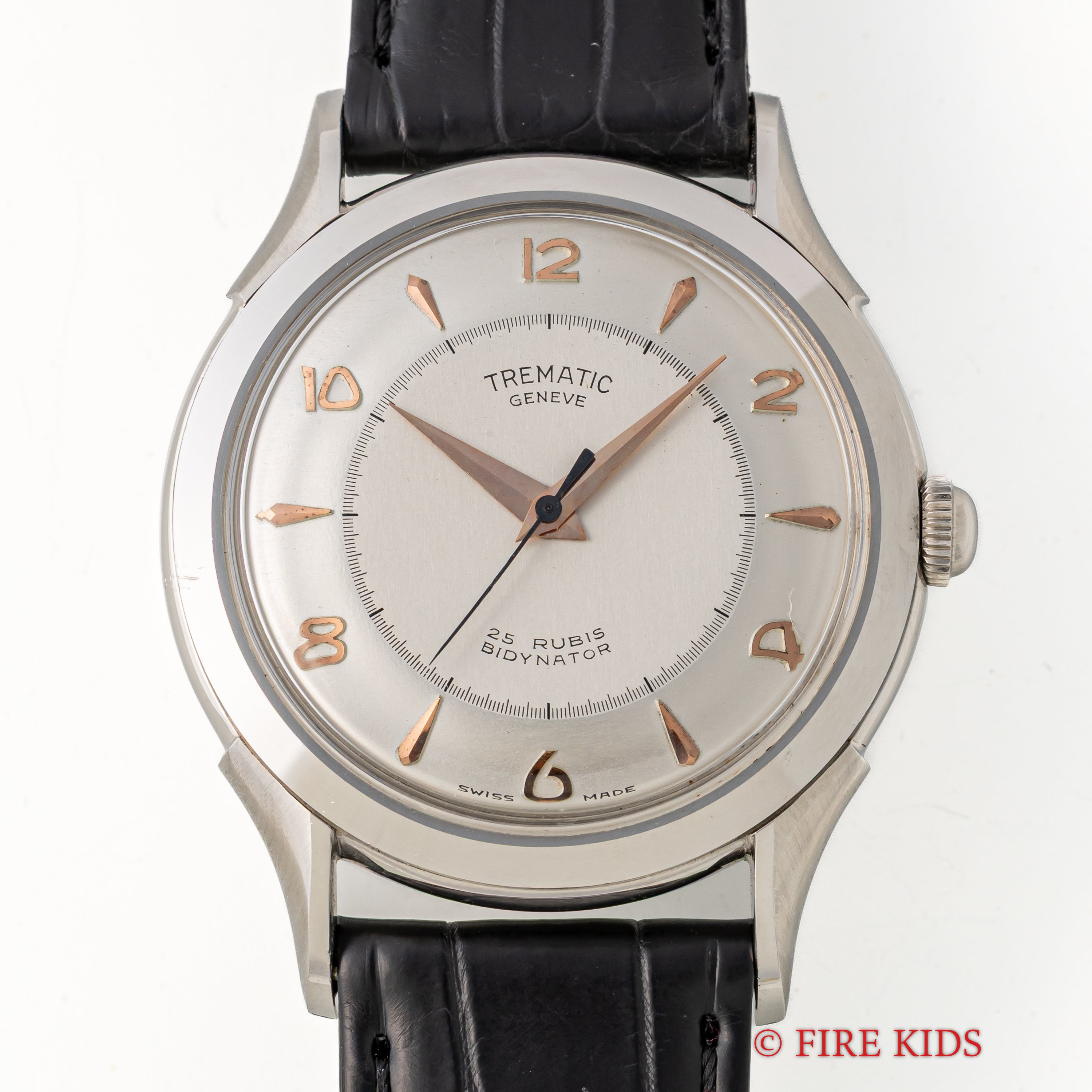 トレマチック ビディネーター 1950年代製 全回転自動巻き 飛びアラビア フェルサ Cal.498