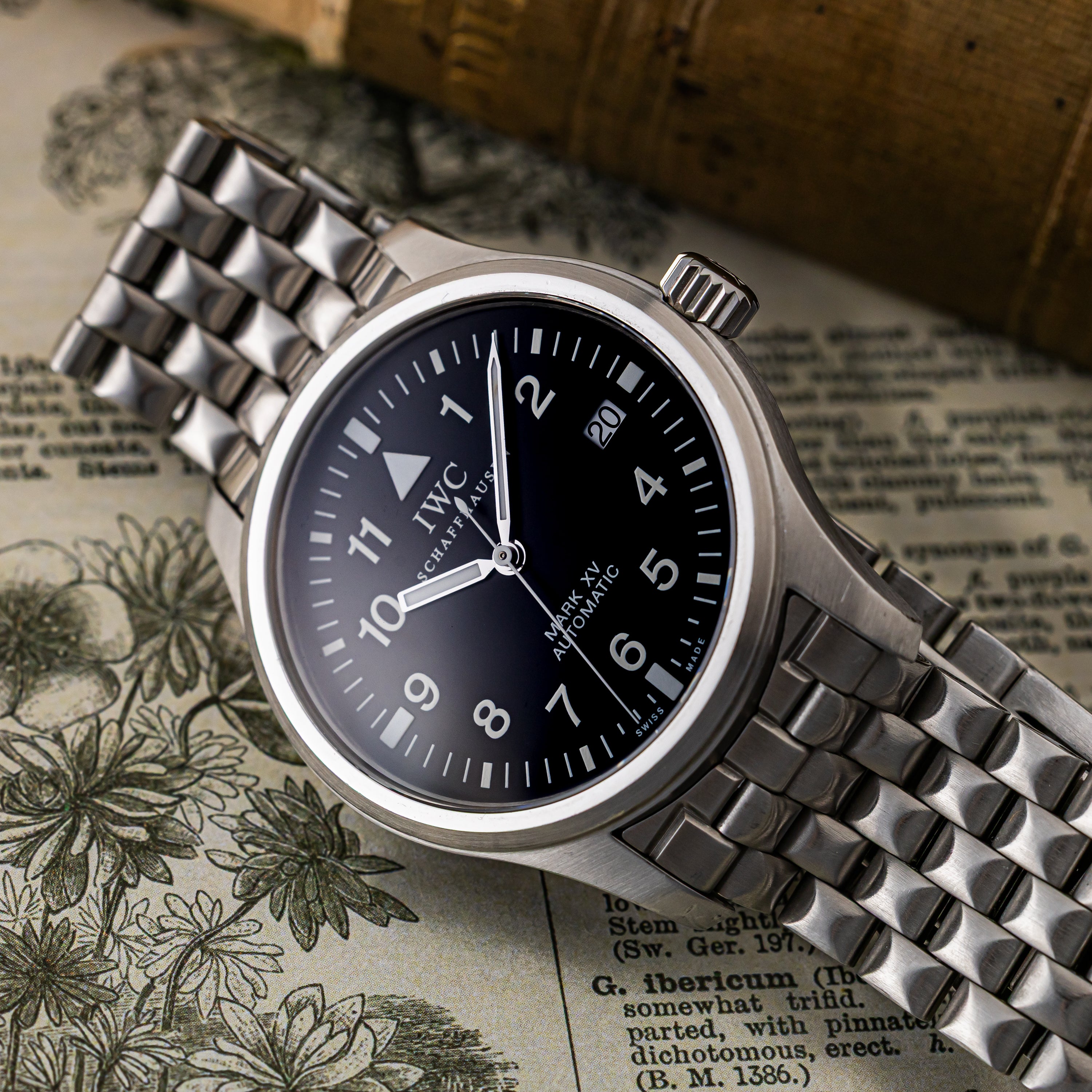 IWC 2001年製 マーク15 ブレス付き 箱、ギャラ付き パイロットウォッチ