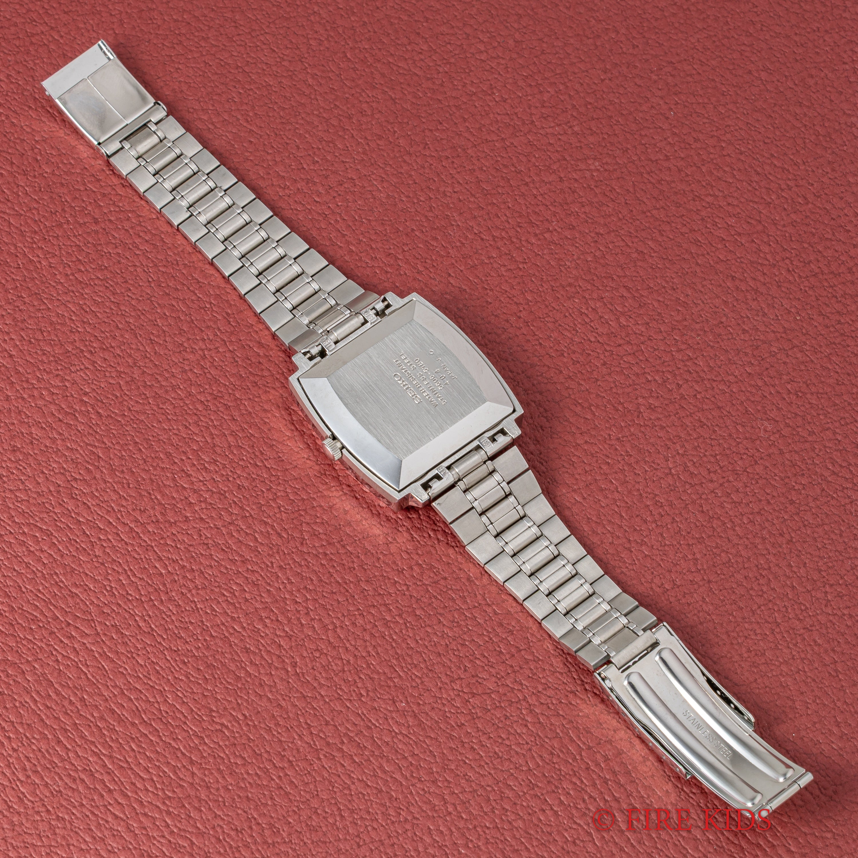 セイコー LM Ref.5606-5180 純正ブレス付き 1974年製 タグ、説明書付き