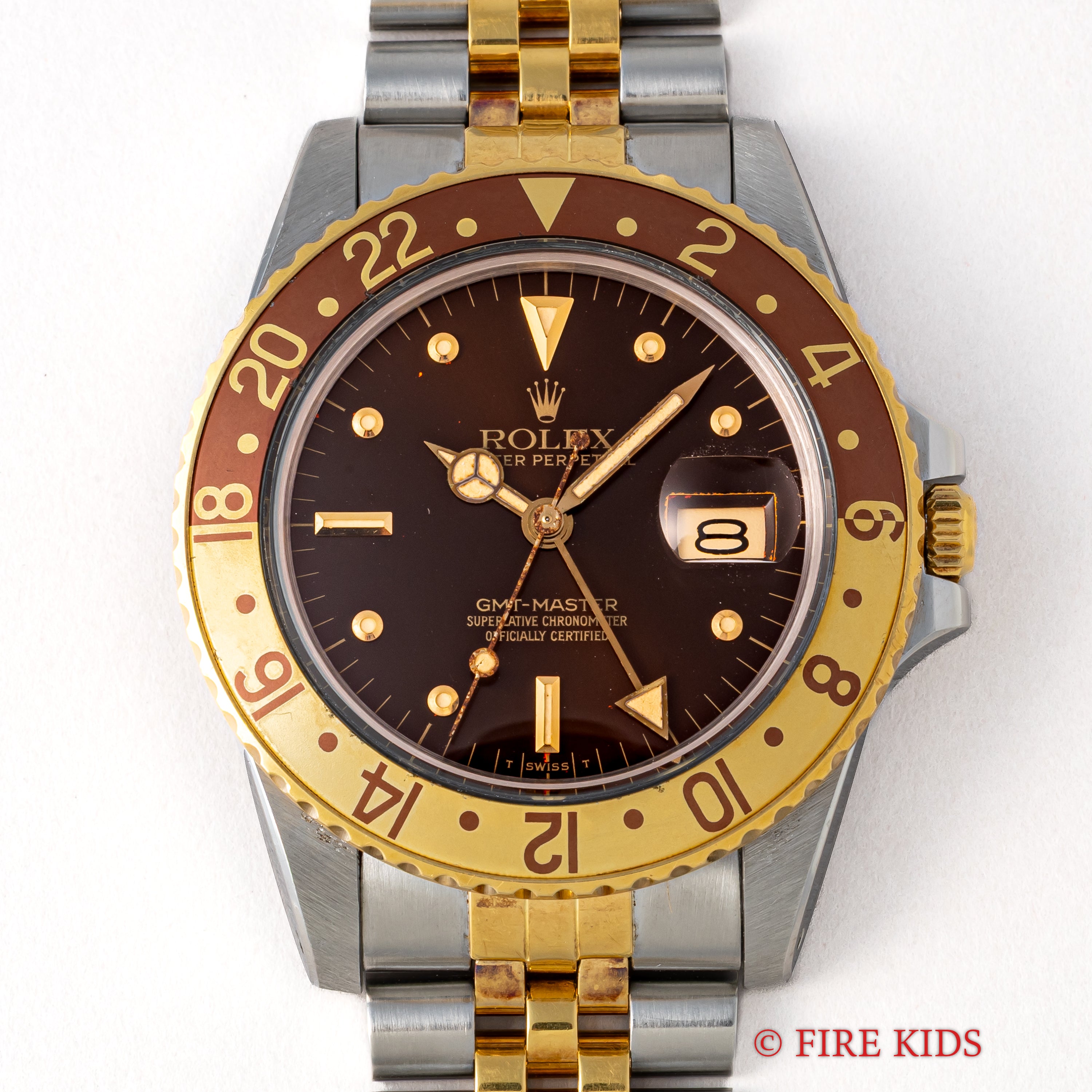 ロレックス GMTマスター 1979年製 茶ツボ Ref.16753 ルートビア オールトリチウム