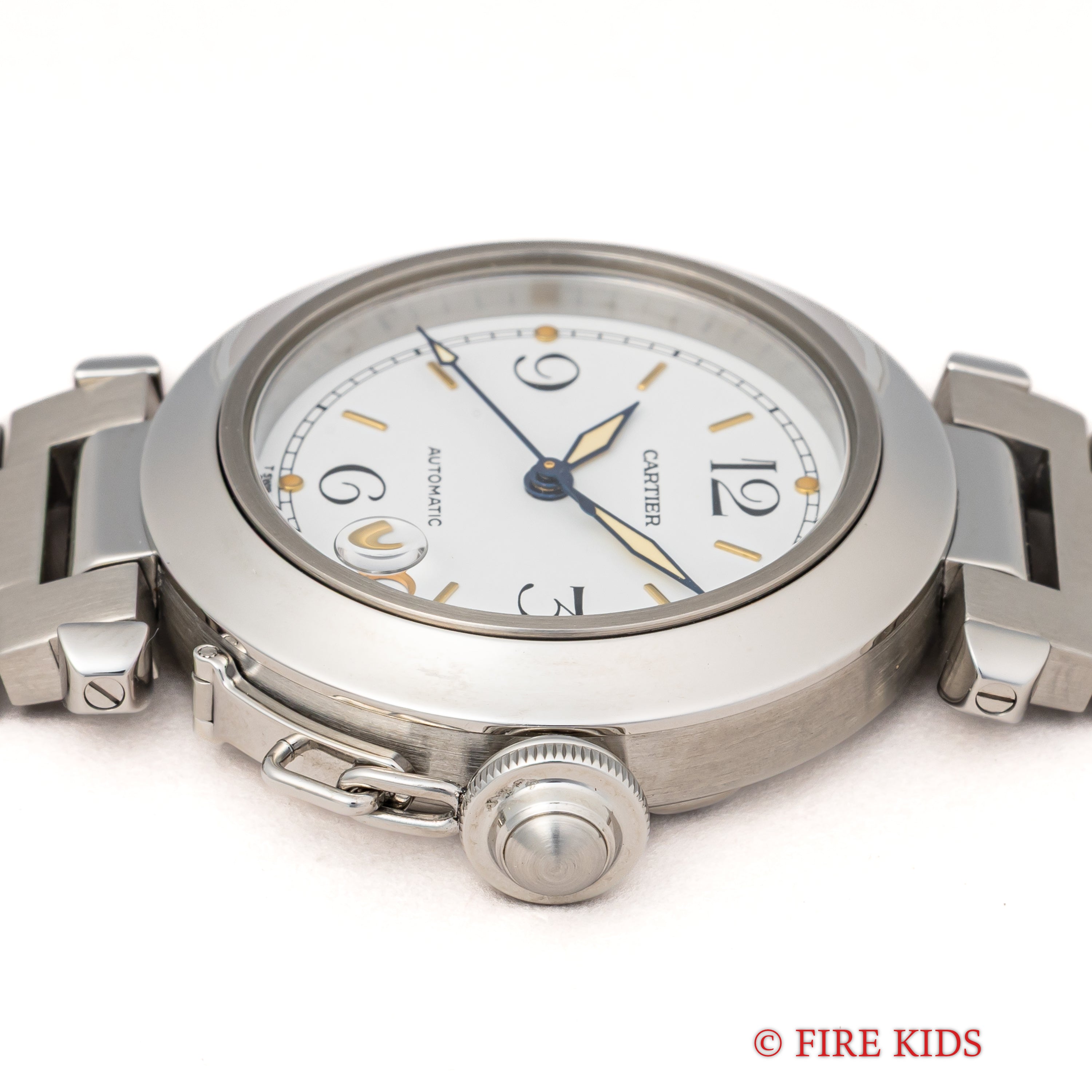 カルティエ パシャC 1990年代製 Ref.2324 ホワイトダイヤル トリチウム夜光 箱・ギャラ付き