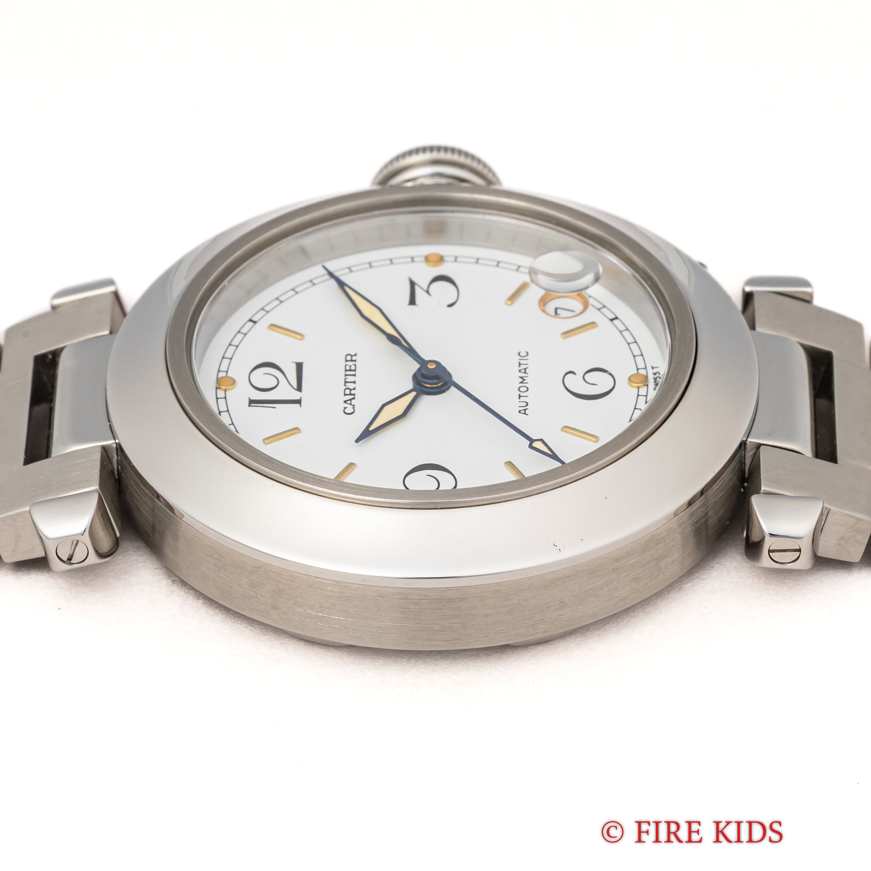 カルティエ パシャC 1990年代製 Ref.2324 ホワイトダイヤル トリチウム夜光 箱・ギャラ付き