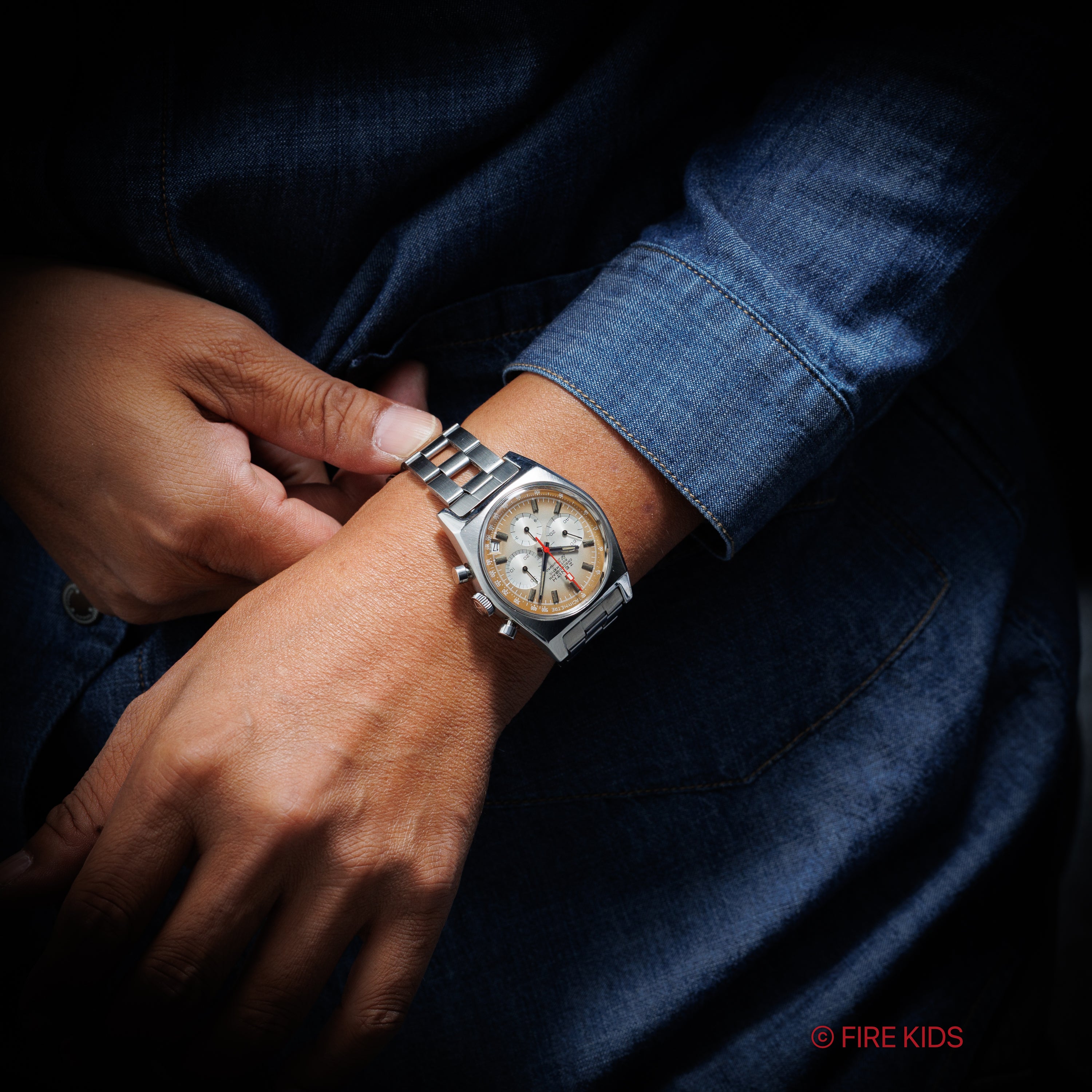 ゼニス エルプリメロ 1970年製(昭和45年製) Ref.A385 ケース、アーカイブ、2024年1月本国修理納品書付き