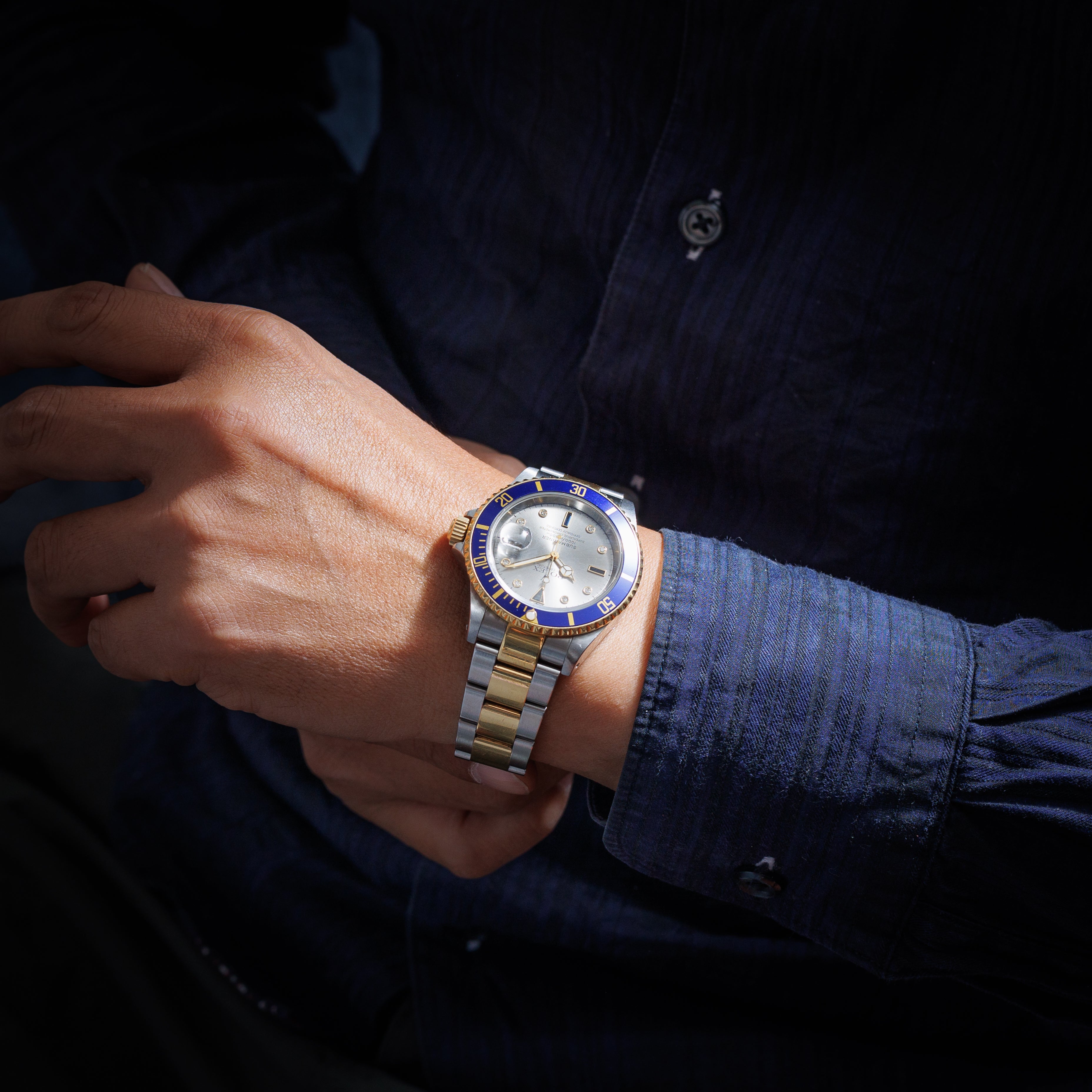 ロレックス サブマリーナー 2001年製 コンビ Ref.16613 K番 グレーダイヤル サービスギャラ付き