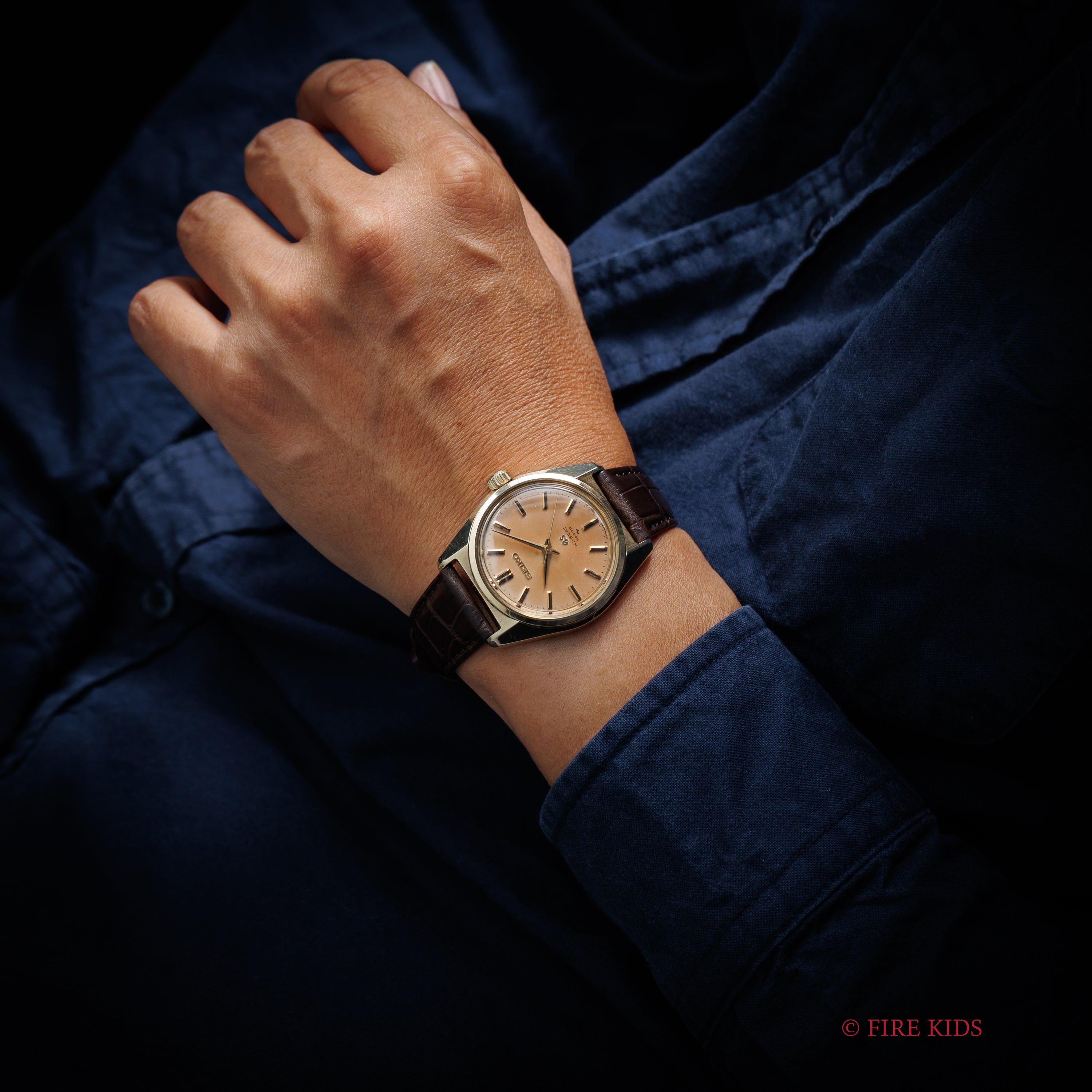 グランドセイコー 1969年製 手巻10振動 Ref.4520-8000 キャップゴールド 45GS パティーナダイヤル