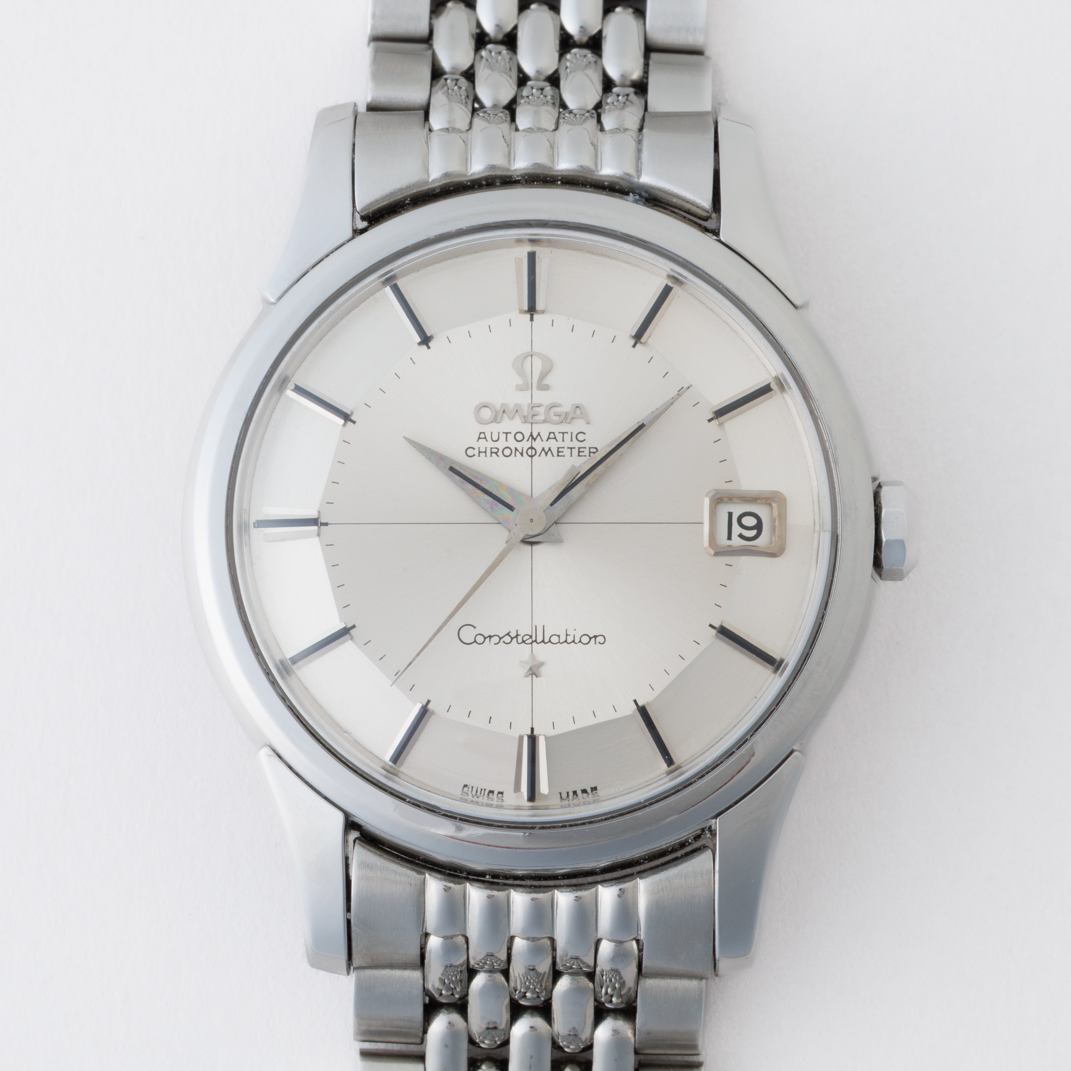 オメガ コンステレーション 12角 1961年製 Ref.14393 9 SC シルバーダイヤル 純正ブレス