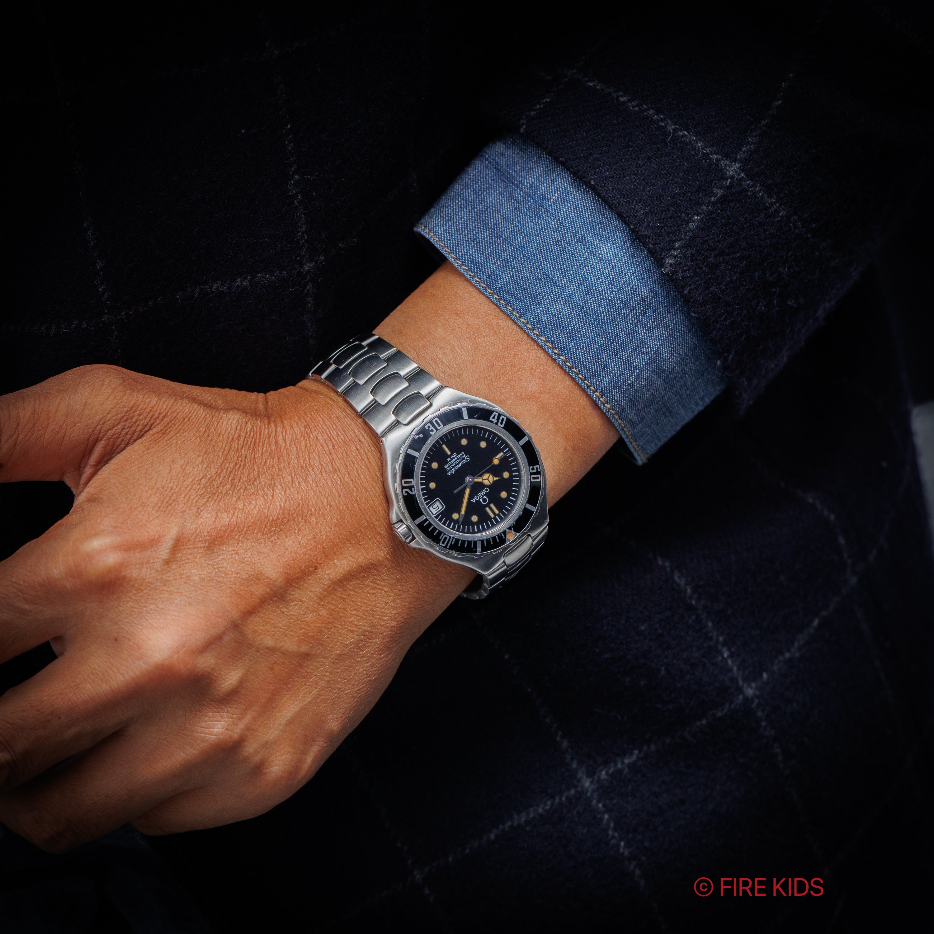 オメガ シーマスター200m プレボンド ミッドサイズ 1988年製 自動巻き ジェンタデザイン