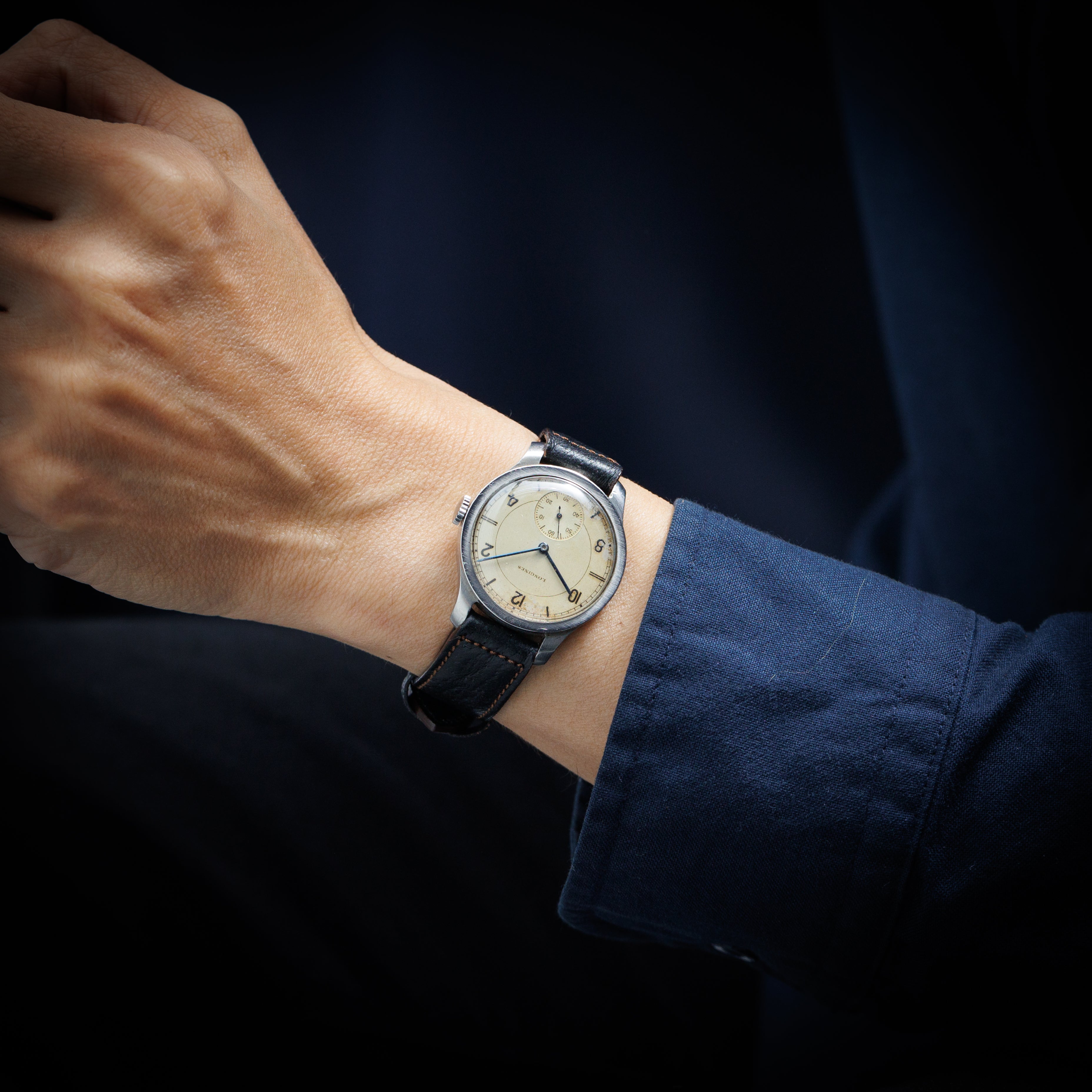 ロンジン ラウンドケース 1930年代後半 Ref.5766702 手巻き Cal.12.68