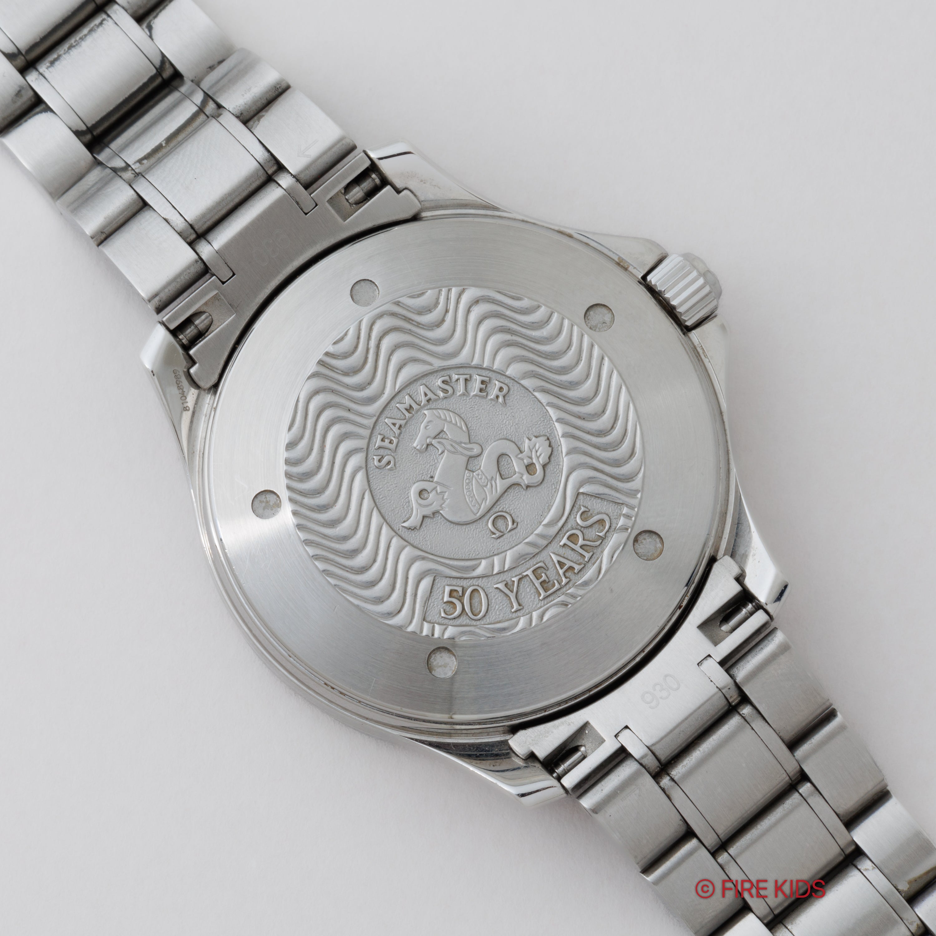 オメガ シーマスターGMT 1998年製 シーマスター誕生50周年記念モデル 箱、ギャラ付き
