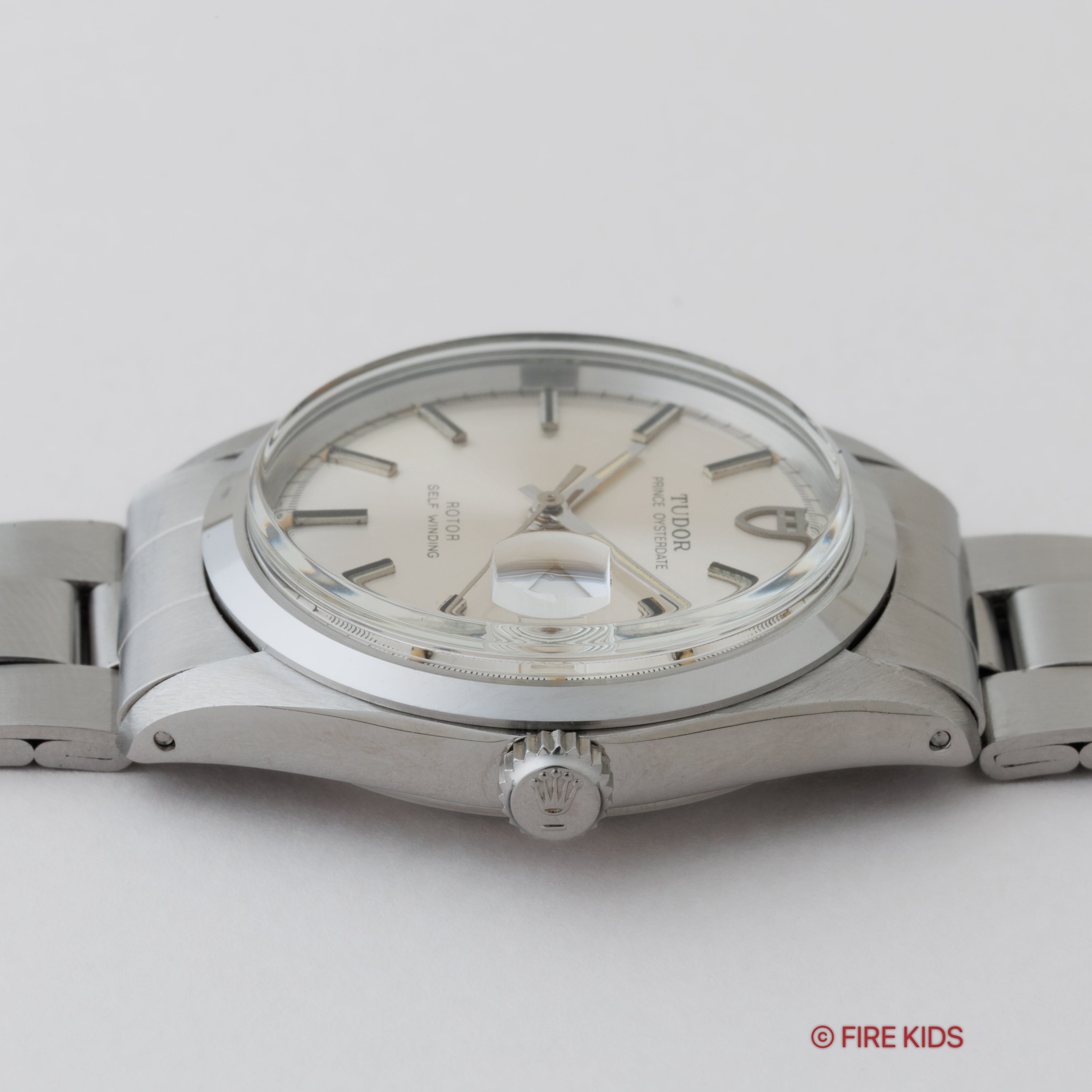 チューダー プリンスオイスターデイト 1979年製 Ref.90500 シルバーダイヤル 王冠リューズ ロレックス純正ステンレスブレス