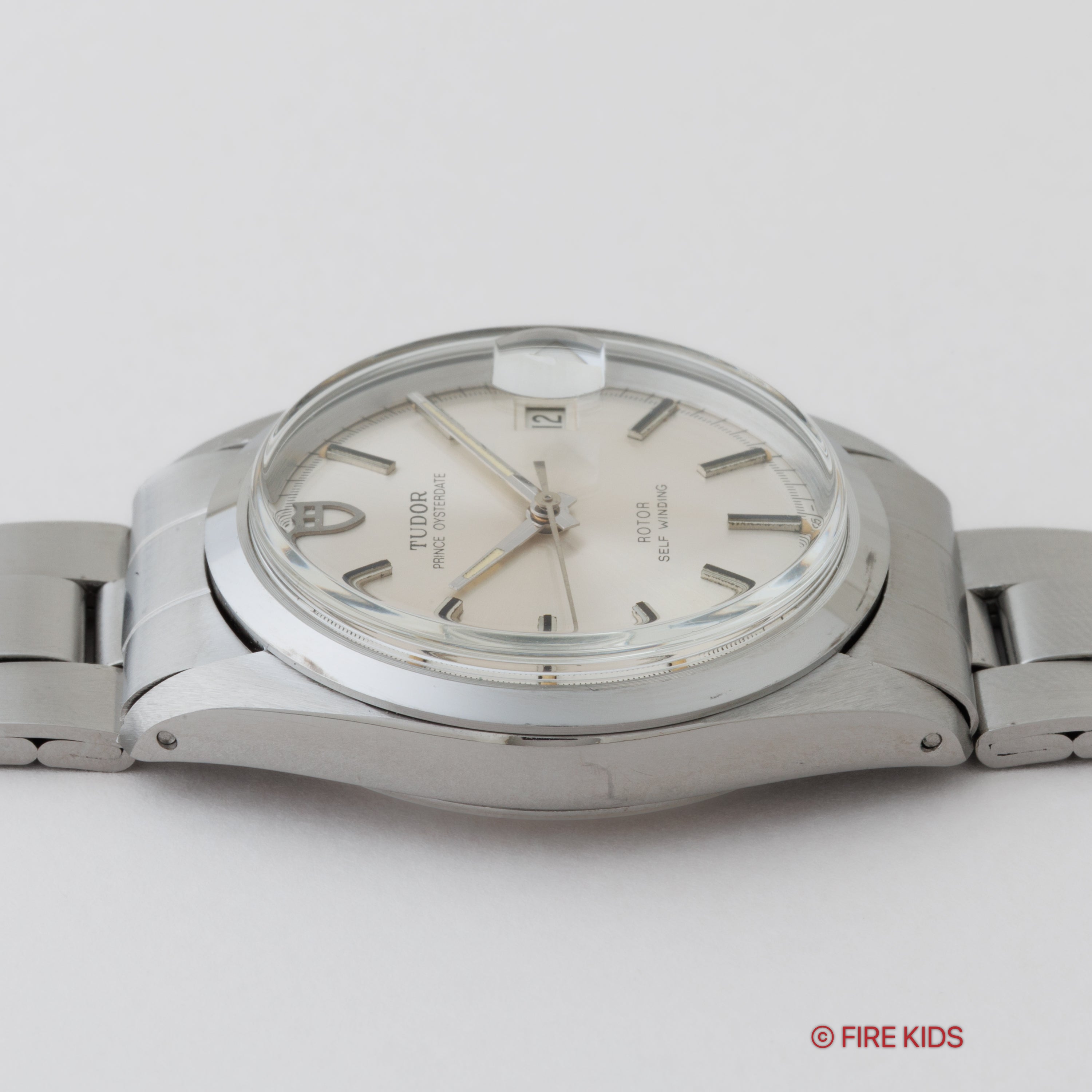 チューダー プリンスオイスターデイト 1979年製 Ref.90500 シルバーダイヤル 王冠リューズ ロレックス純正ステンレスブレス