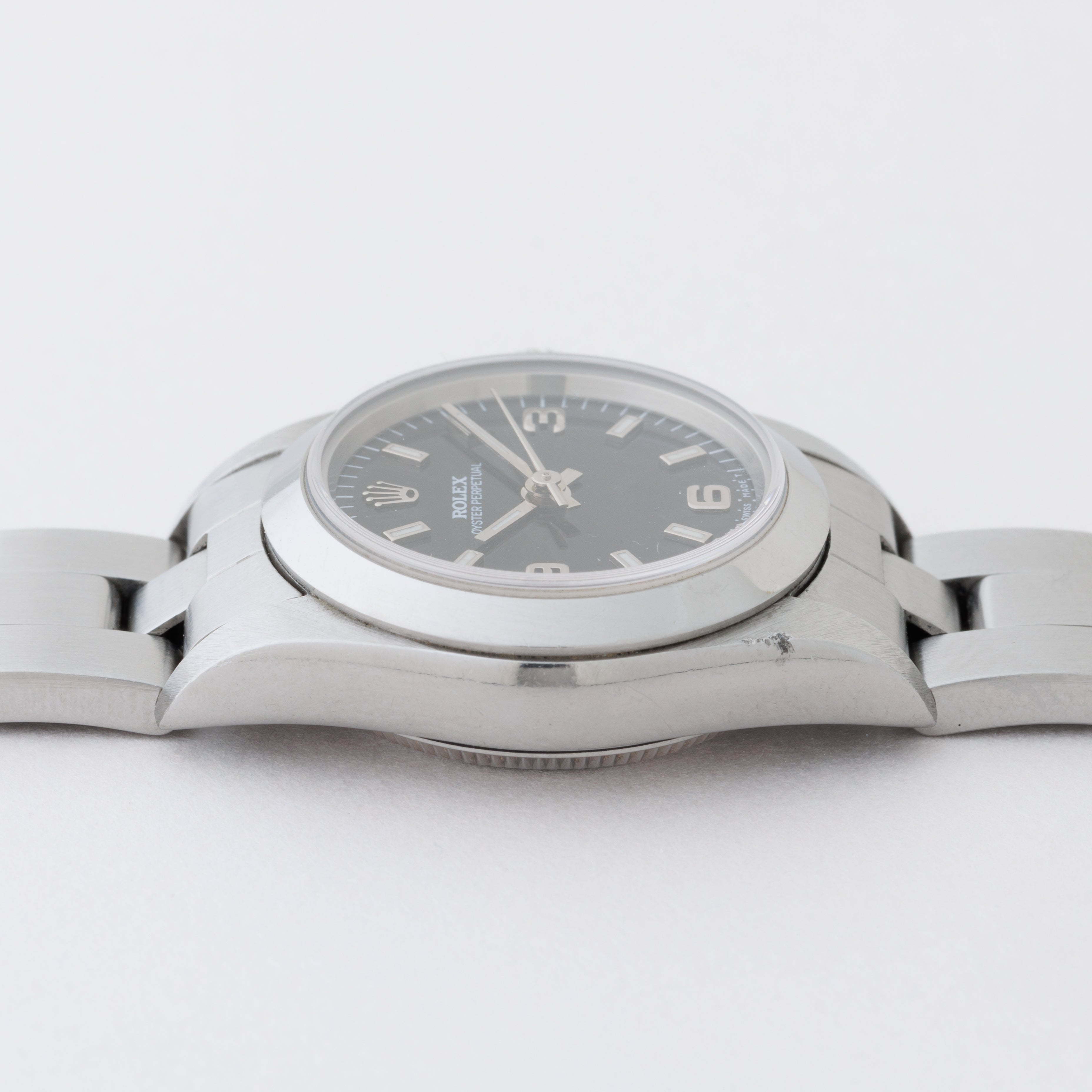 ロレックス レディース オイスターパーペチュアル 1999年製 Ref.76080 エクスプローラーダイヤル タグ付き