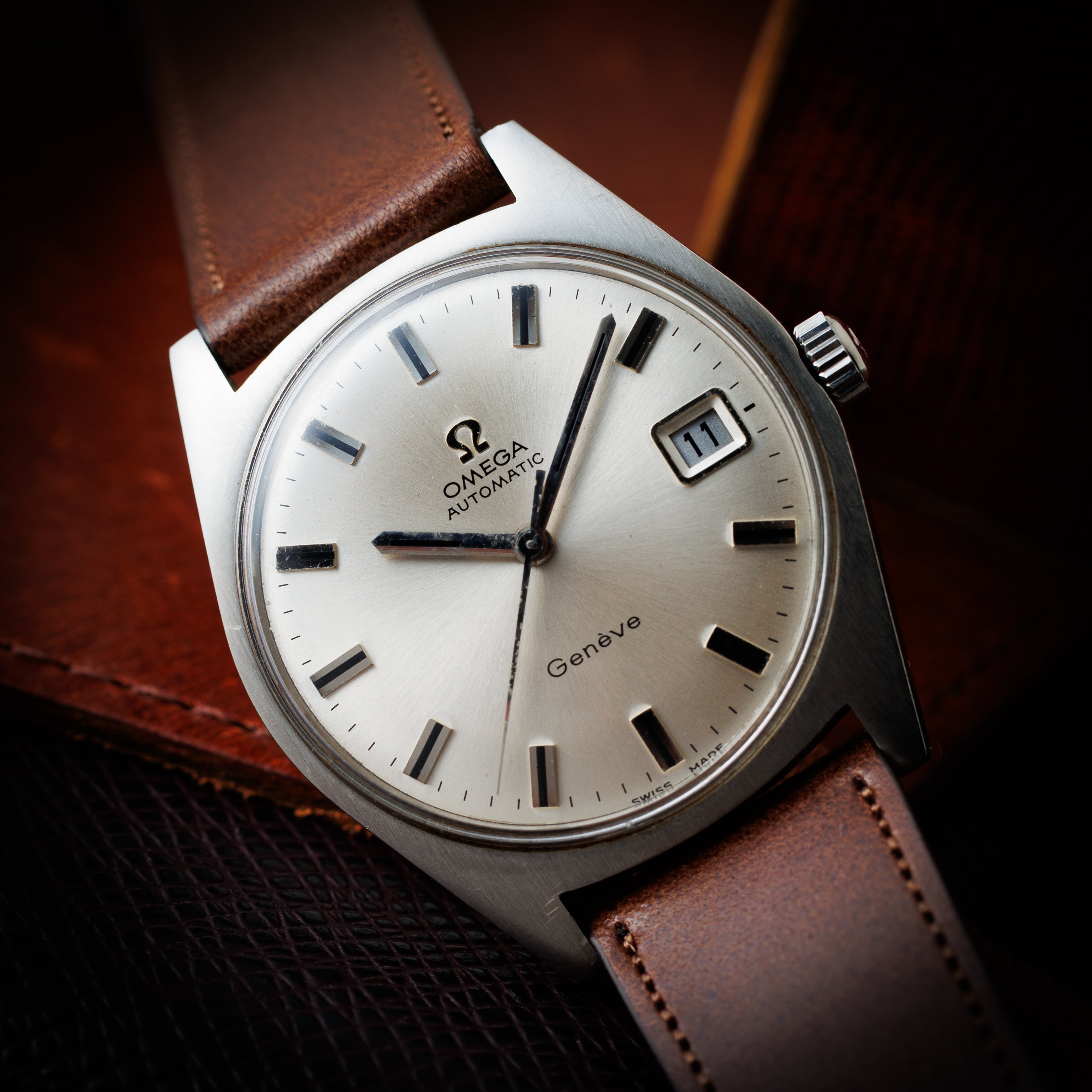 オメガ ジュネーブ 1968年製 Ref.166.041 自動巻き トノー型ケース