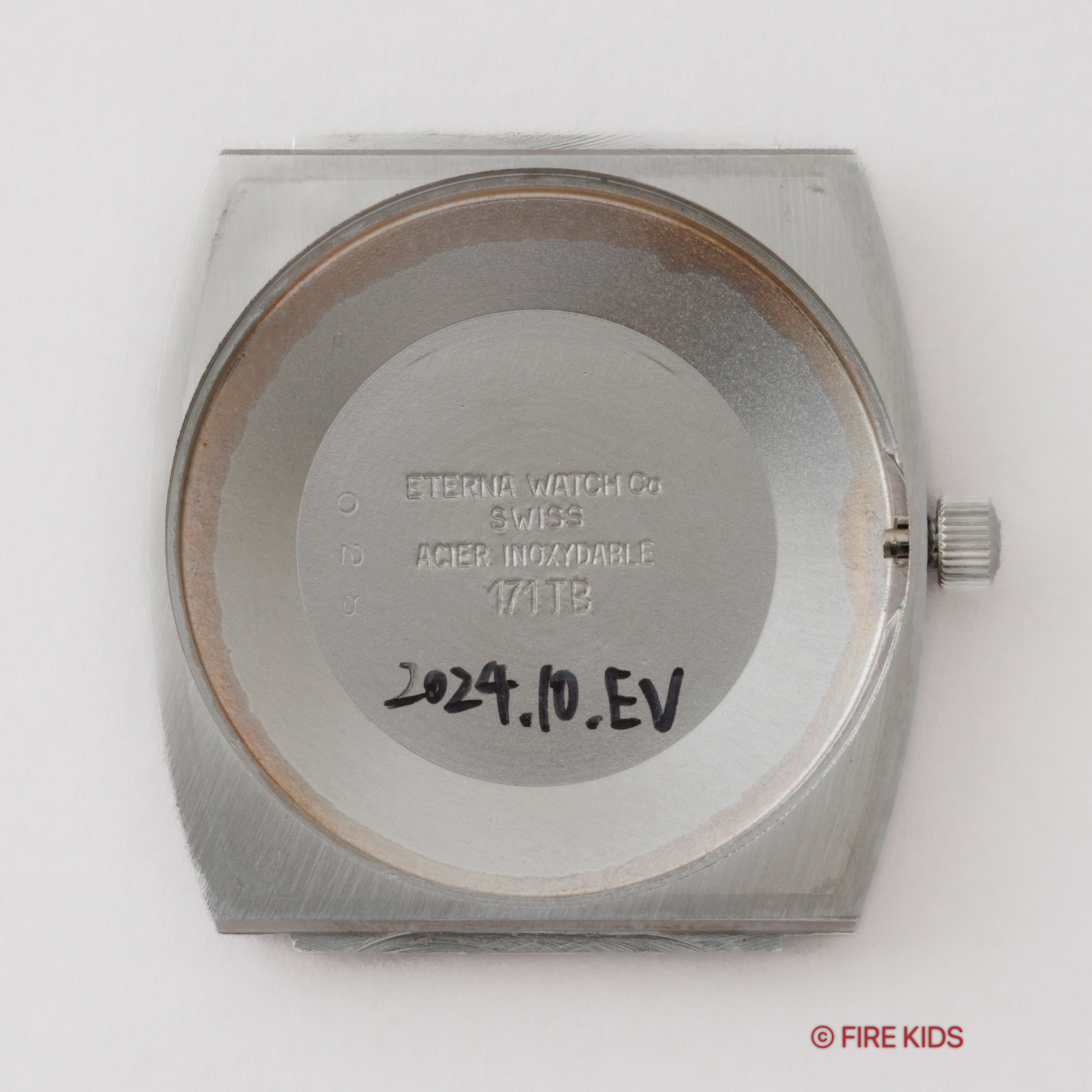 エテルナ マチック3003 1970年代製 TVスクリーンブルーダイヤル 薄型自動巻 純正ブレス