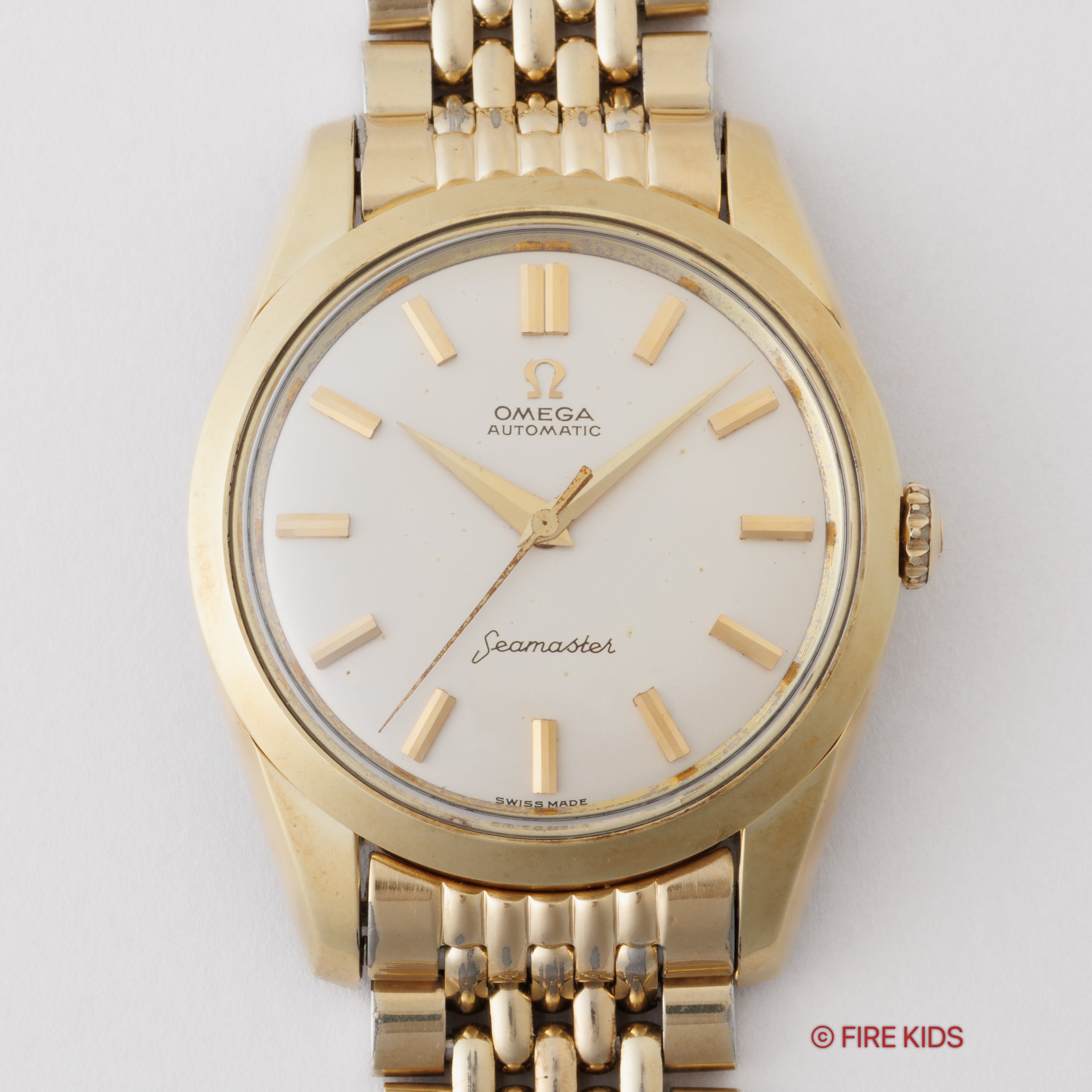 オメガ シーマスター 1962年製 Ref.14779-61 SC トップゴールドケース 純正金張りブレス