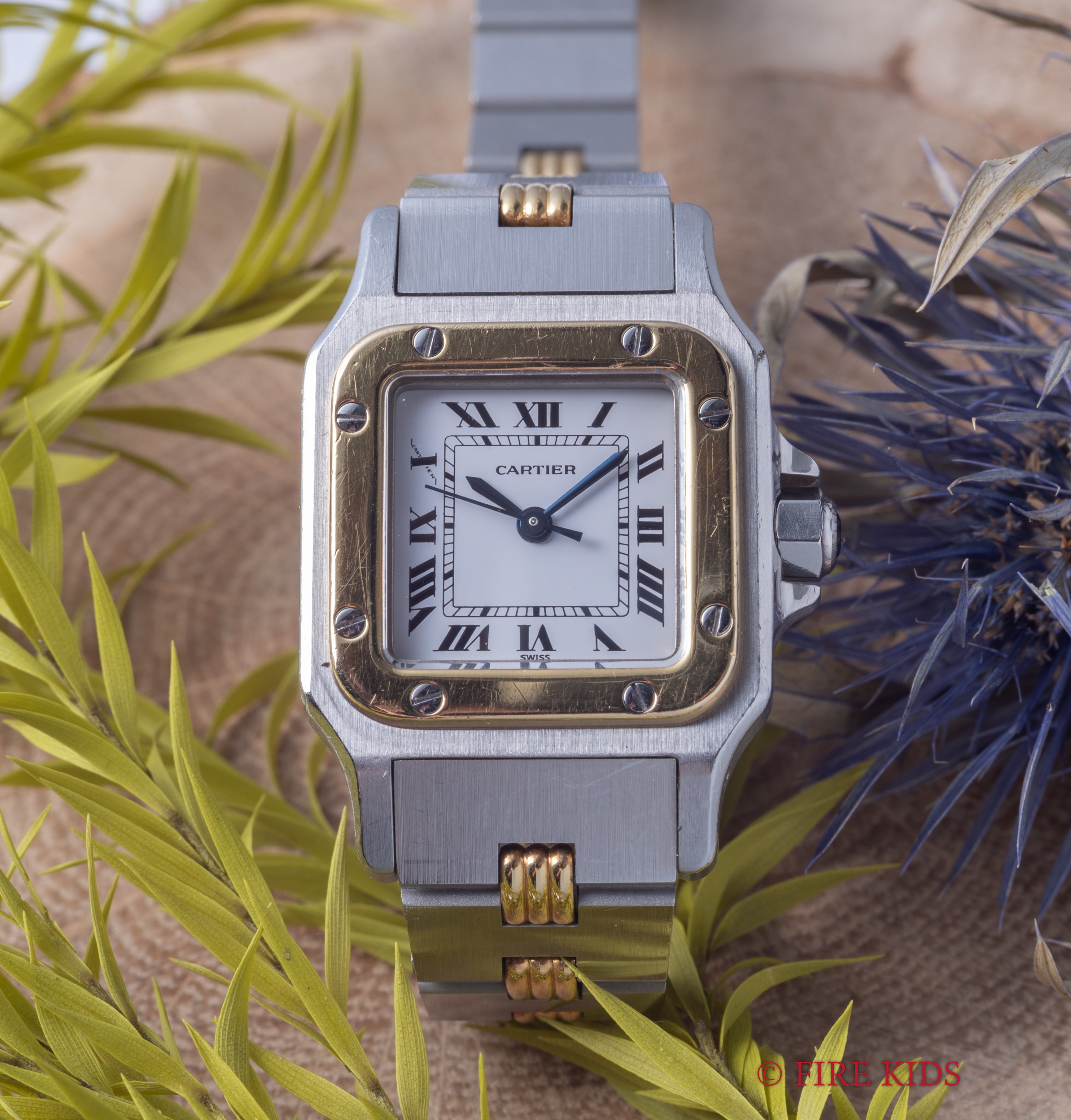 カルティエ サントス SMサイズ 1980年代製 Ref.0902 コンビ ゴドロンブレス