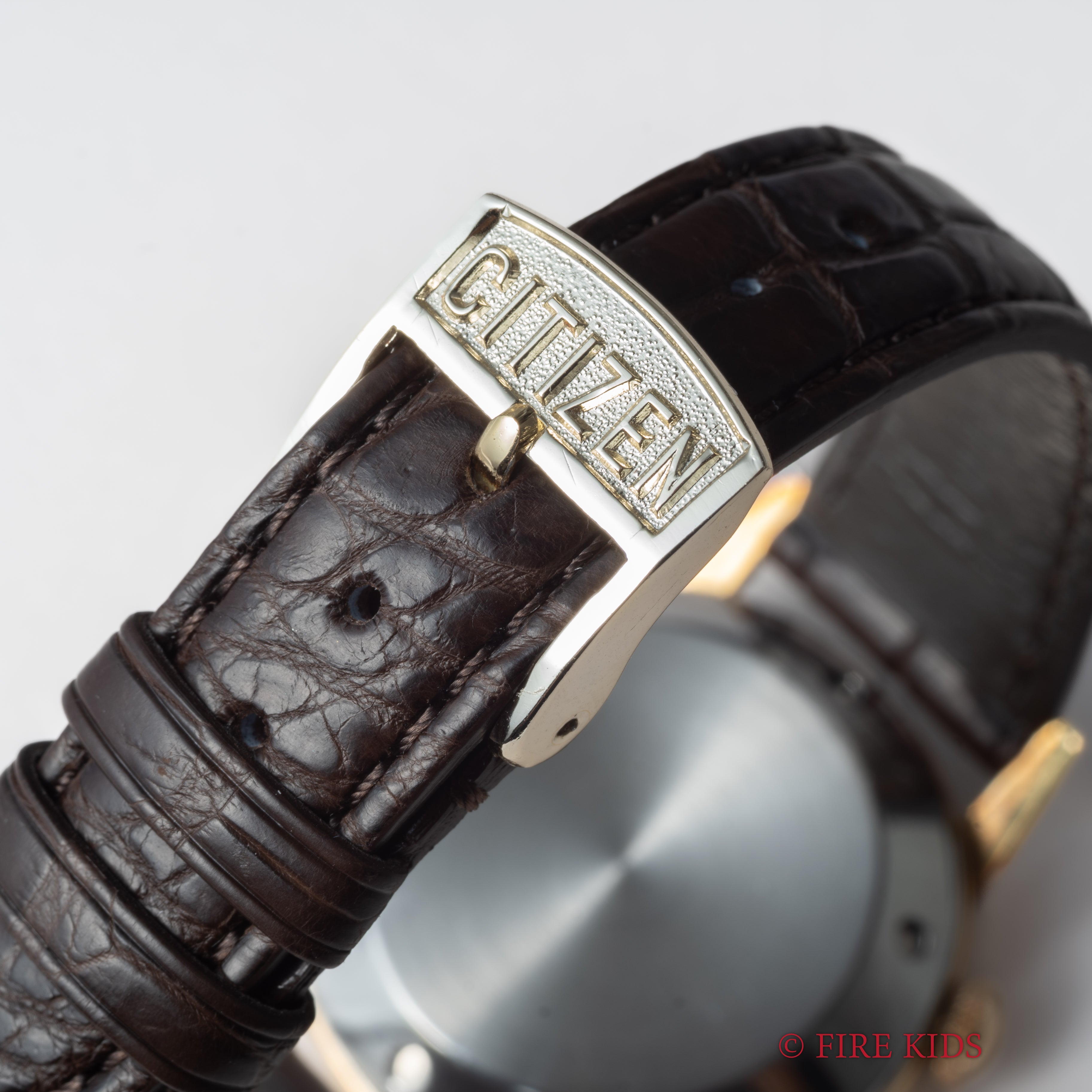 シチズン アラーム 手巻き 1950年代製 ジャガールクルトフェイス 初期 純正尾錠、箱付き