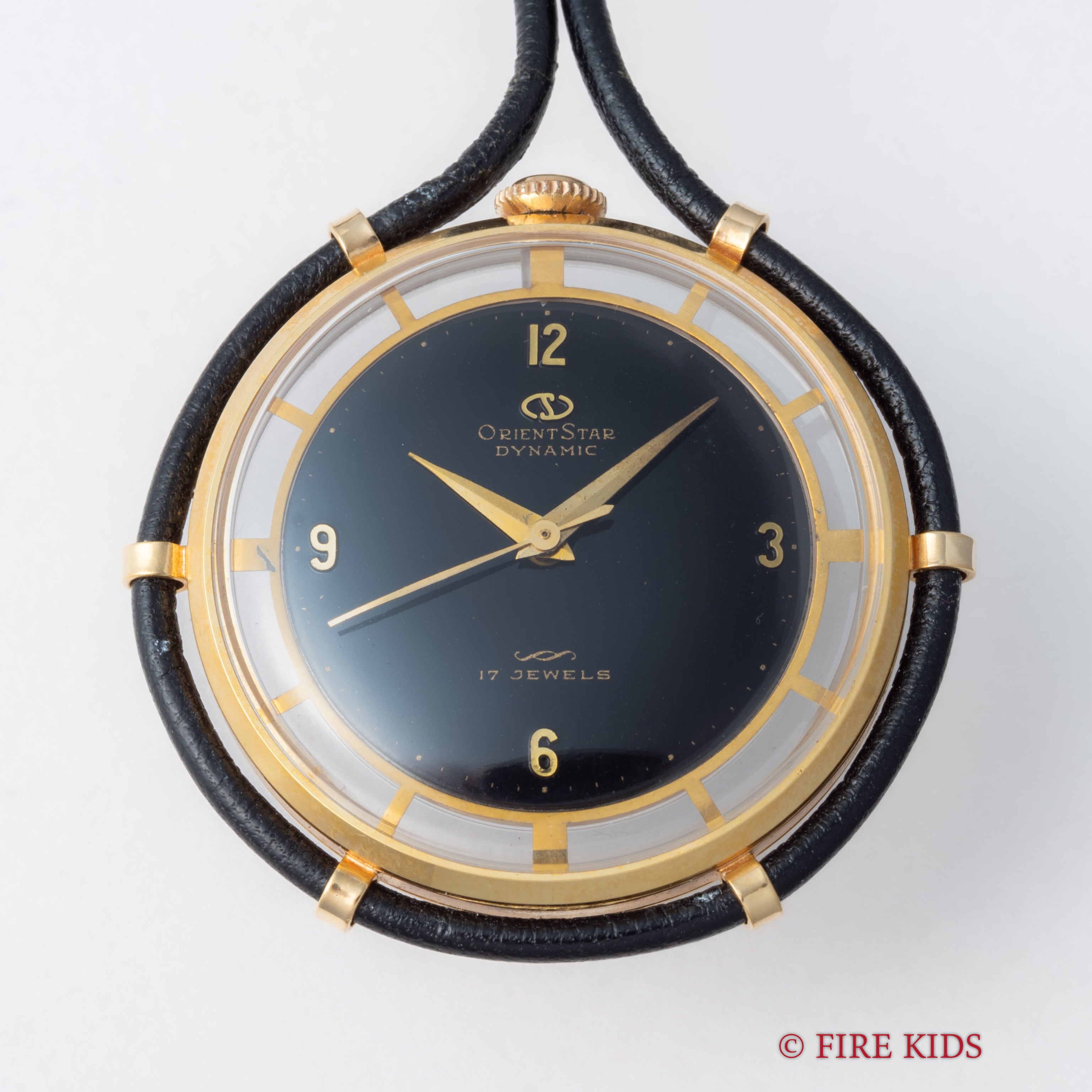 オリエント スター ポケットウォッチ 1950年代製 裏蓋スケルトン 手巻 タグ付き美品