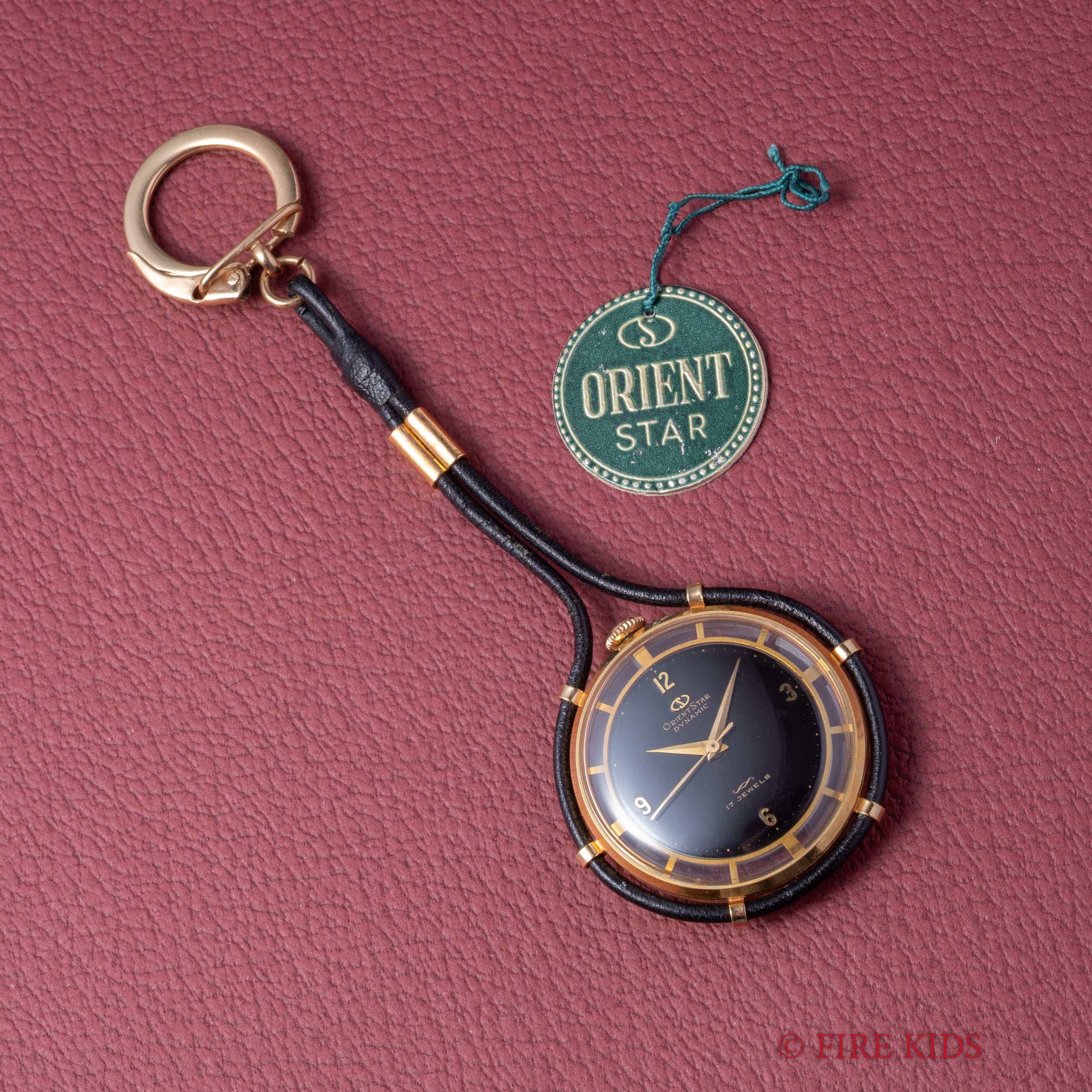 オリエント スター ポケットウォッチ 1950年代製 裏蓋スケルトン 手巻 タグ付き美品