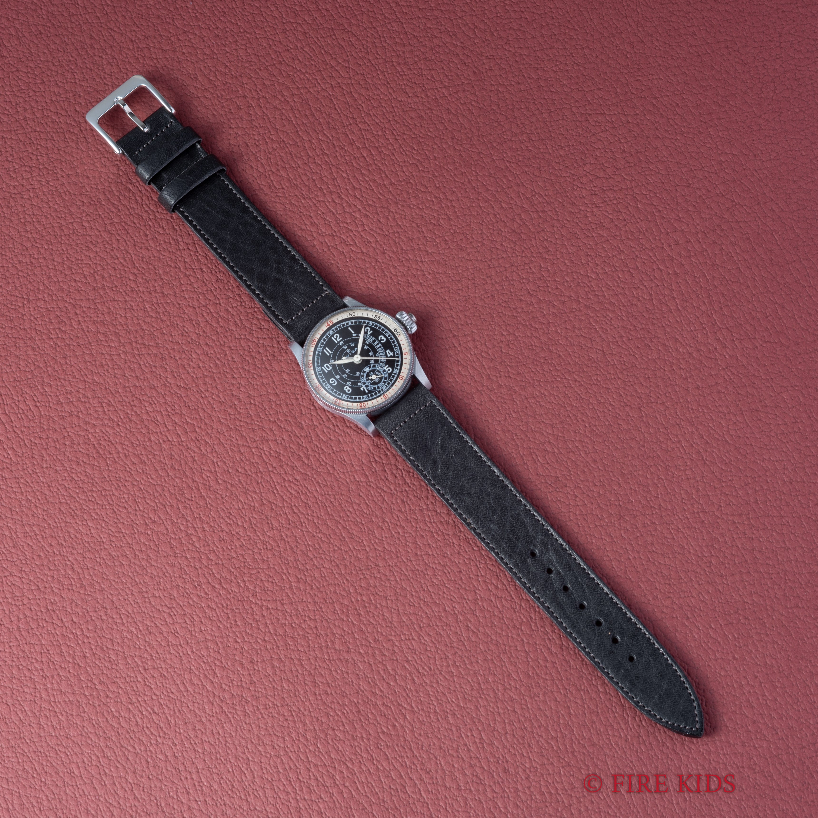 WISA ワンプッシュクロノグラフ スネイルタキメーター 1940年代製 ヴィーナス103 回転ベゼル ベビークロノ