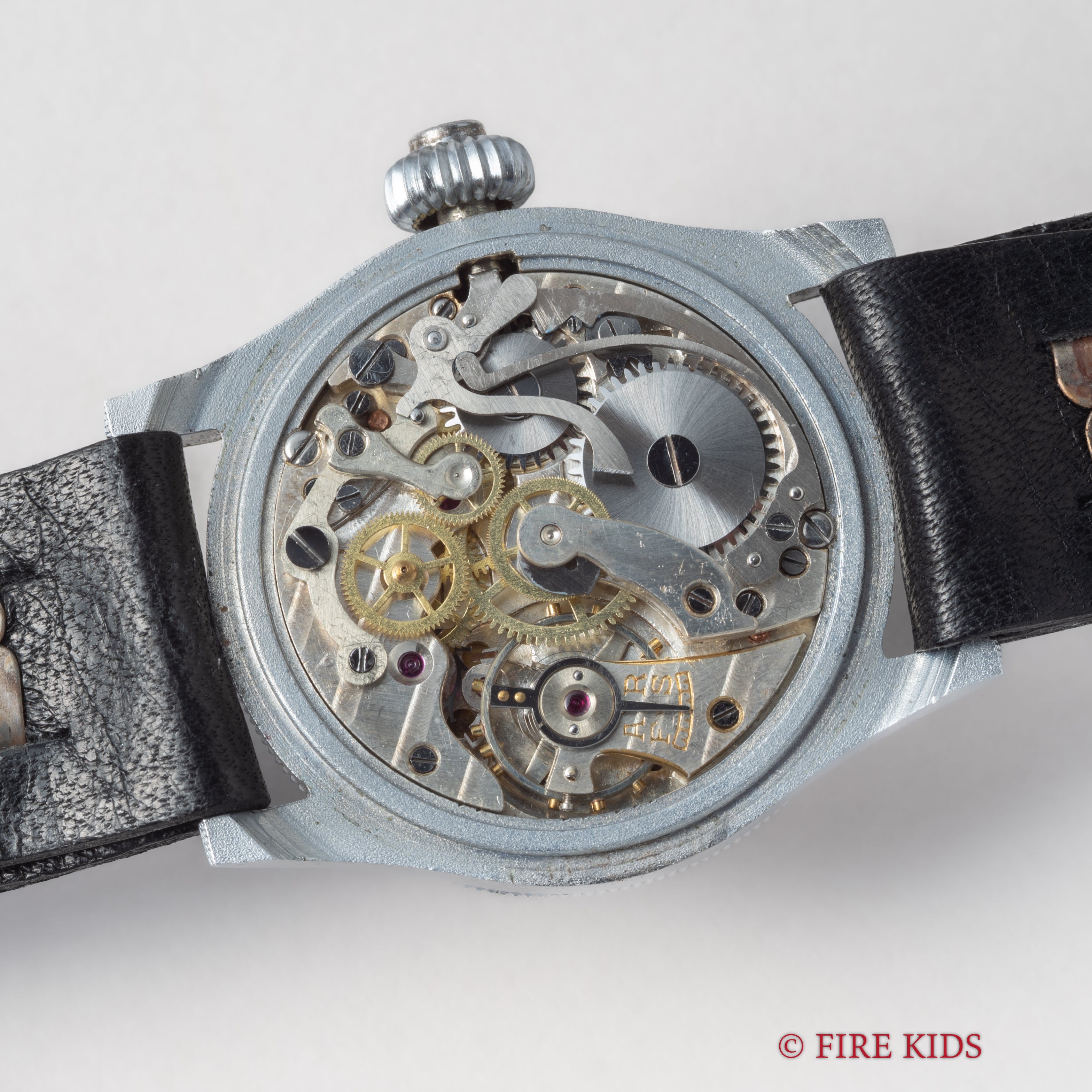 WISA ワンプッシュクロノグラフ スネイルタキメーター 1940年代製 ヴィーナス103 回転ベゼル ベビークロノ