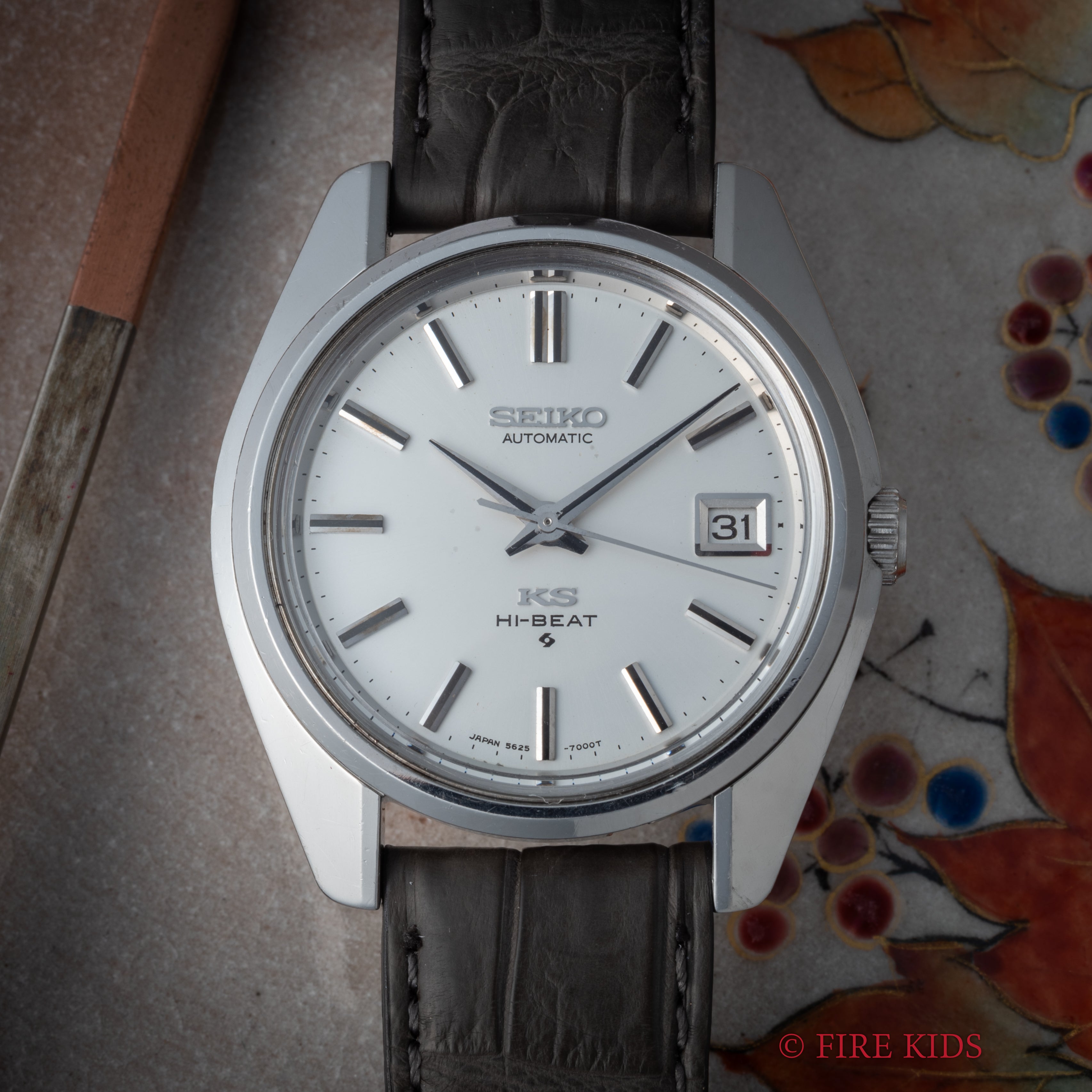 つ*ぐ様 KINGSEIKO 自動巻き時計 HI-BEAT ブルー 1970年製 美品 KINGSEIKO 自動巻き時計 HI-BEAT ブルー 1970年製 キング