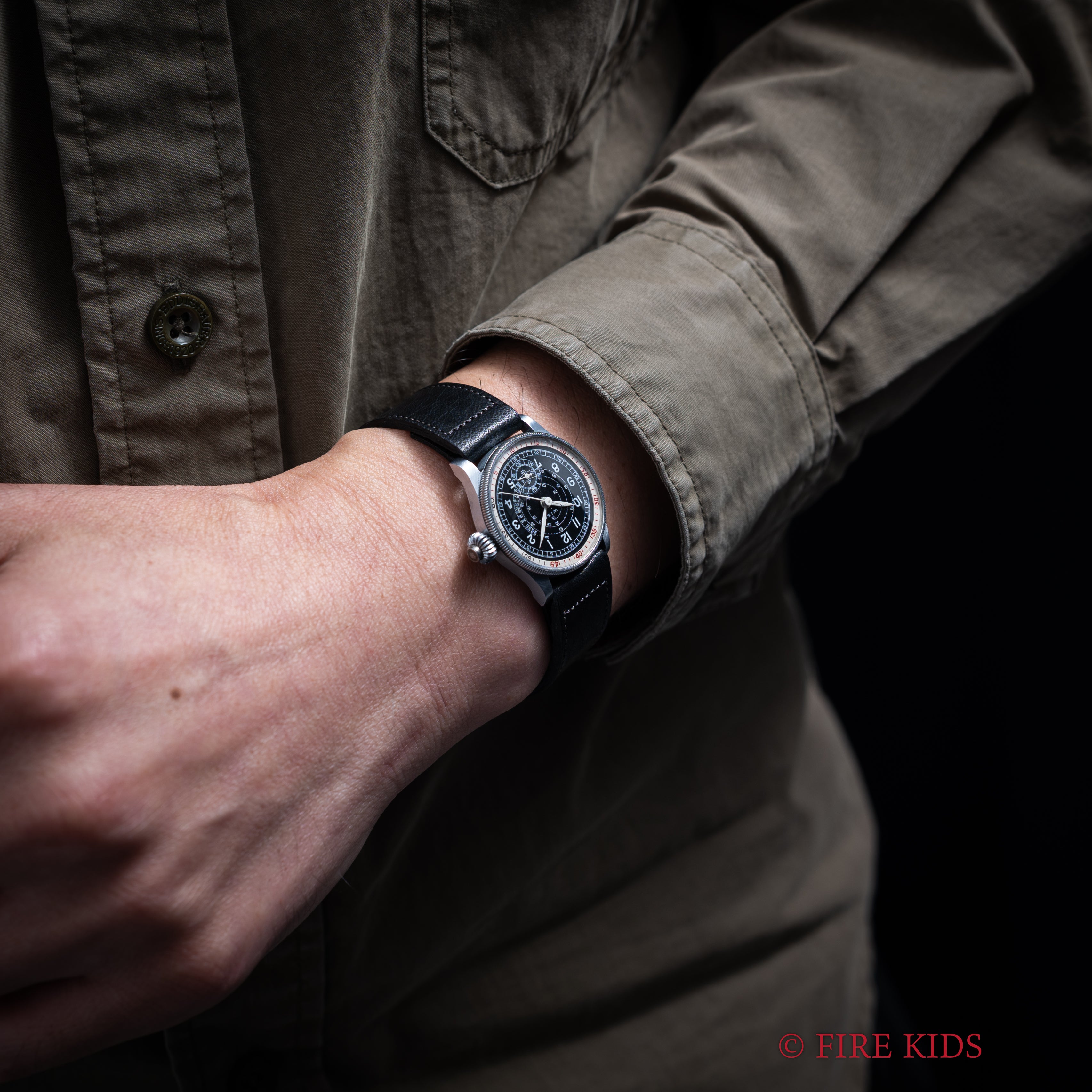 WISA ワンプッシュクロノグラフ スネイルタキメーター 1940年代製 ヴィーナス103 回転ベゼル ベビークロノ