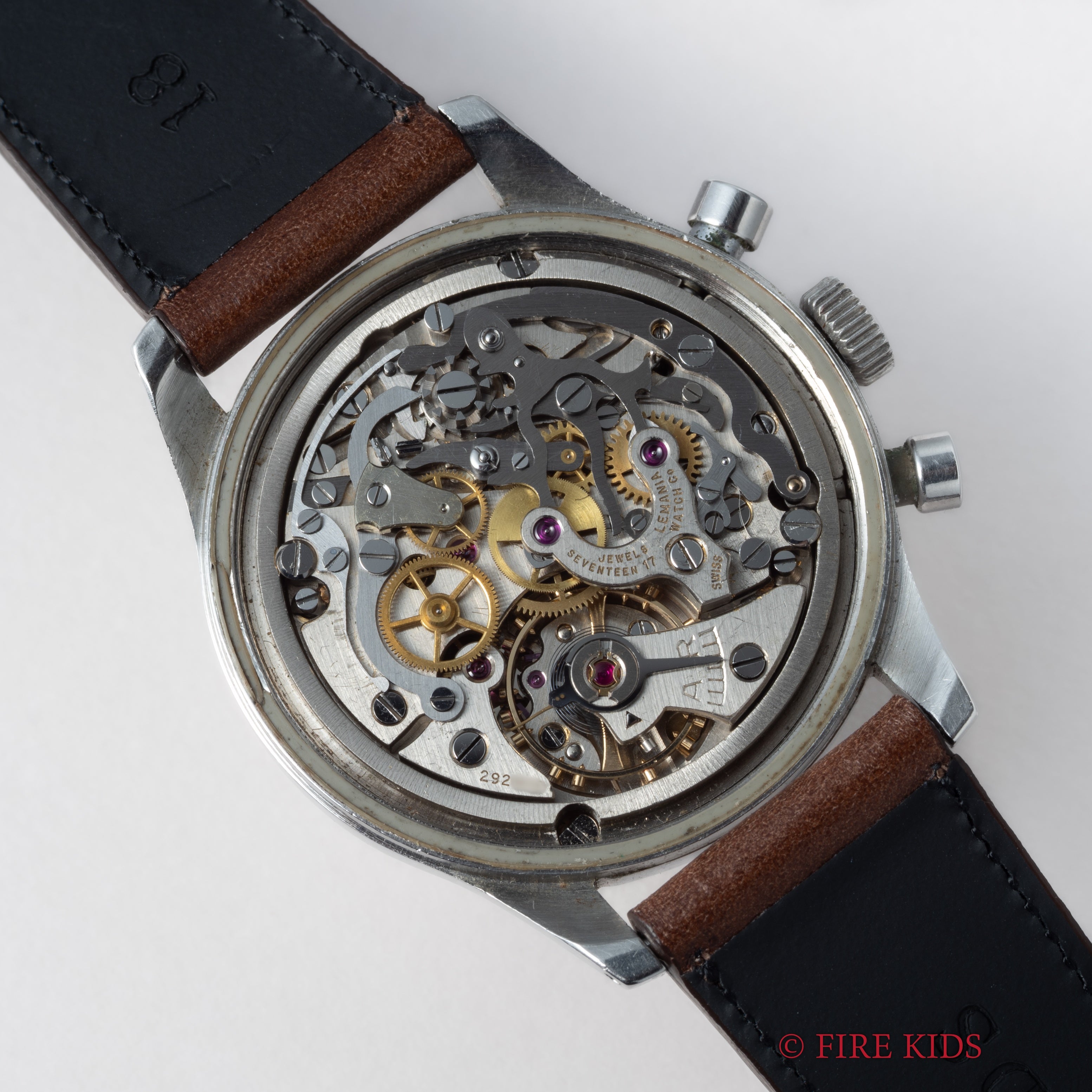 レマニア 1950年代製 2レジスタークロノグラフ Cal.27CH 手巻き