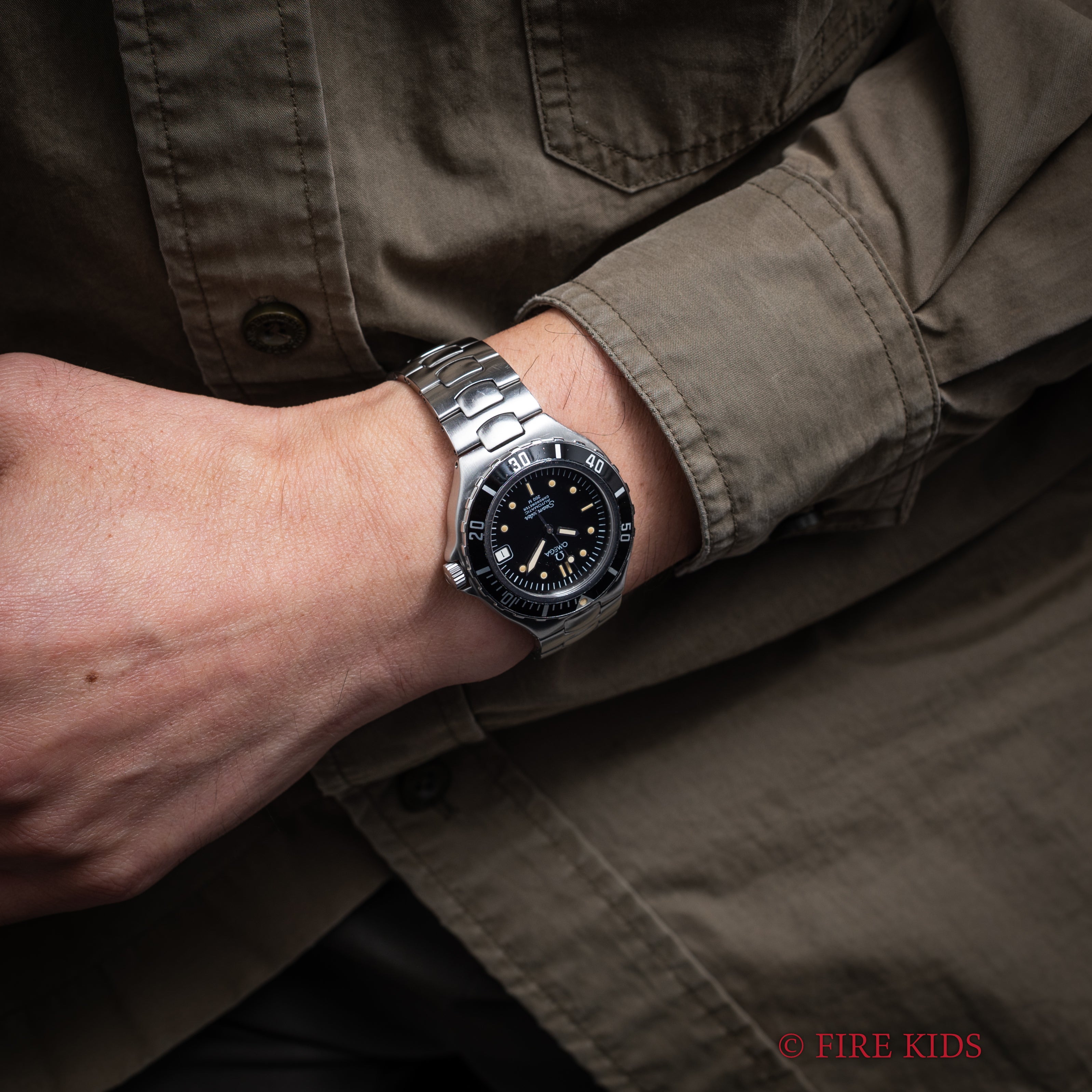 オメガ シーマスター200m プレボンド ミッドサイズ 1988年製 自動巻き ジェンタデザイン