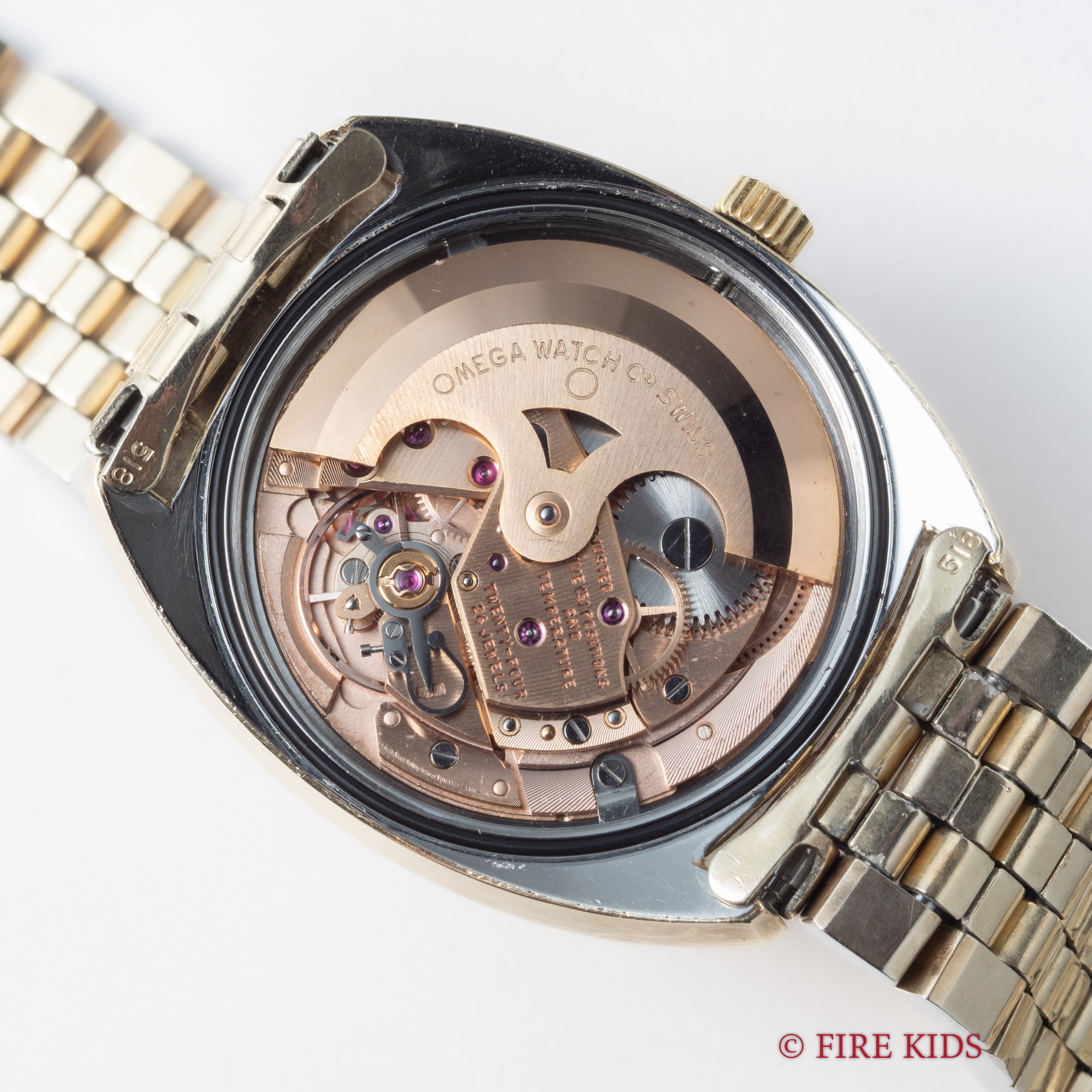 オメガ コンステレーション Cライン前期 マイスターWネーム トップゴールド 1969年製 ジェンタデザイン Ref.168017SP 純正ブレスレット付き