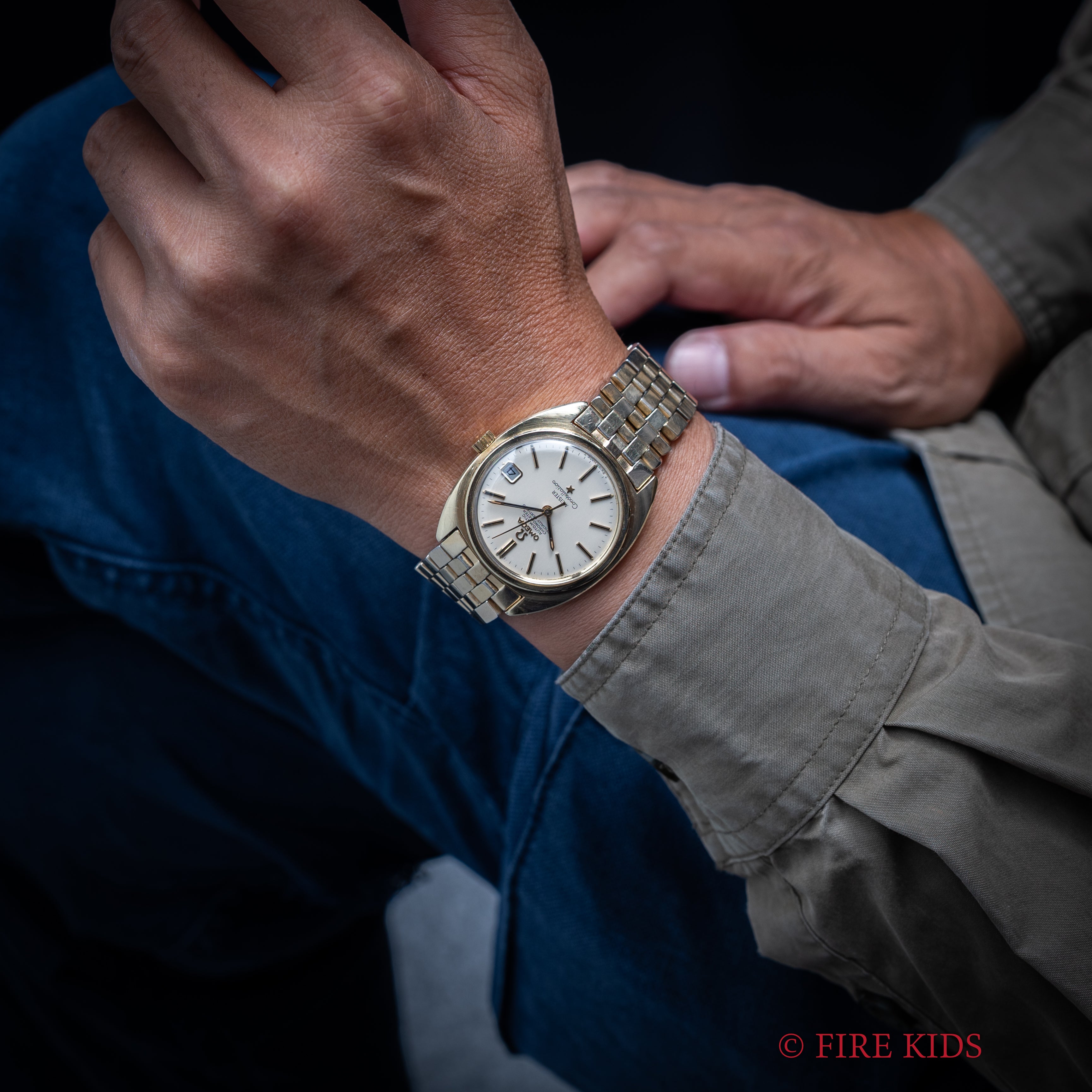 オメガ コンステレーション Cライン前期 マイスターWネーム トップゴールド 1969年製 ジェンタデザイン Ref.168017SP 純正ブレスレット付き