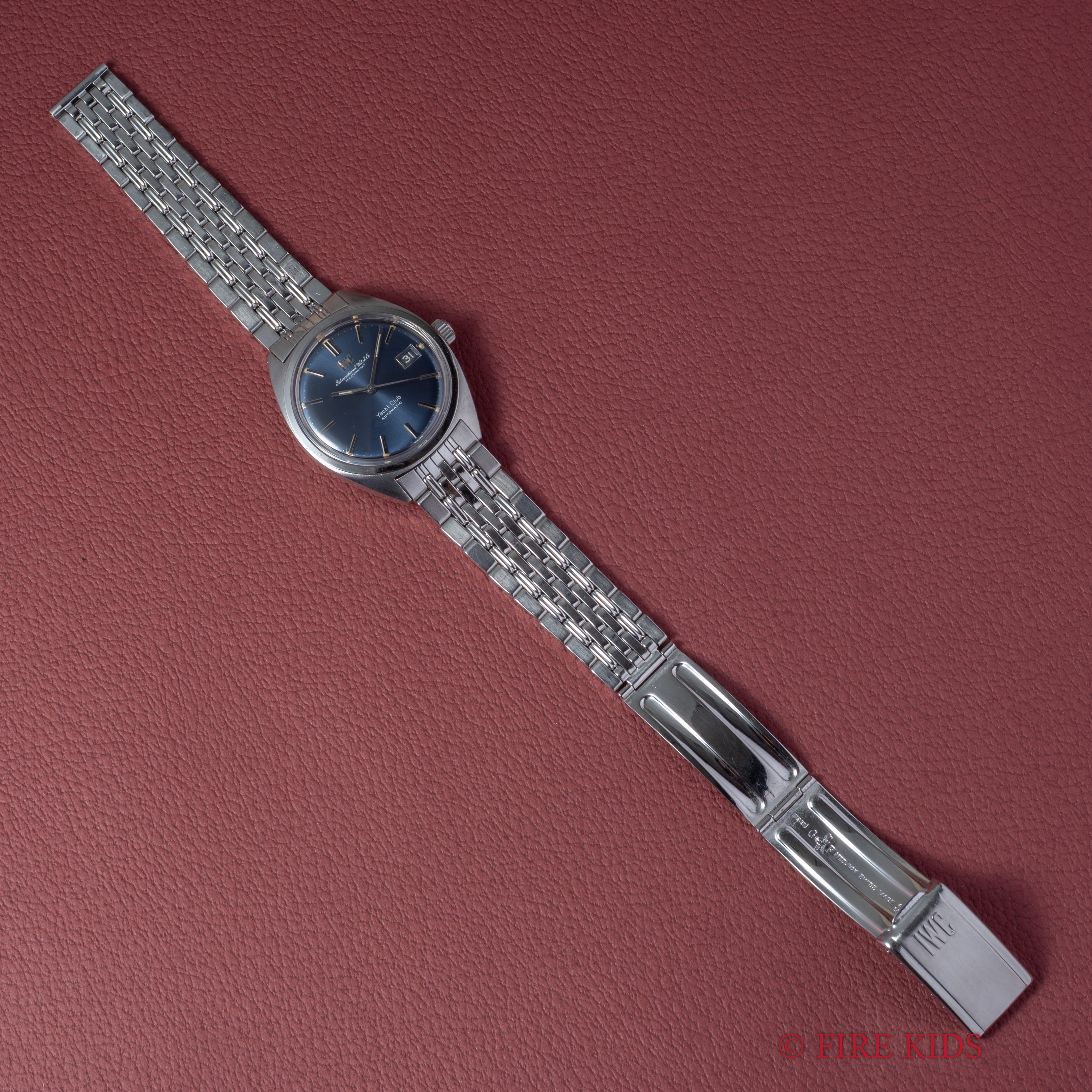 IWC ヨットクラブ 1968年製 ブルーダイヤル Cal.8541 ペラトン式自動巻き 純正ジュビリーブレス