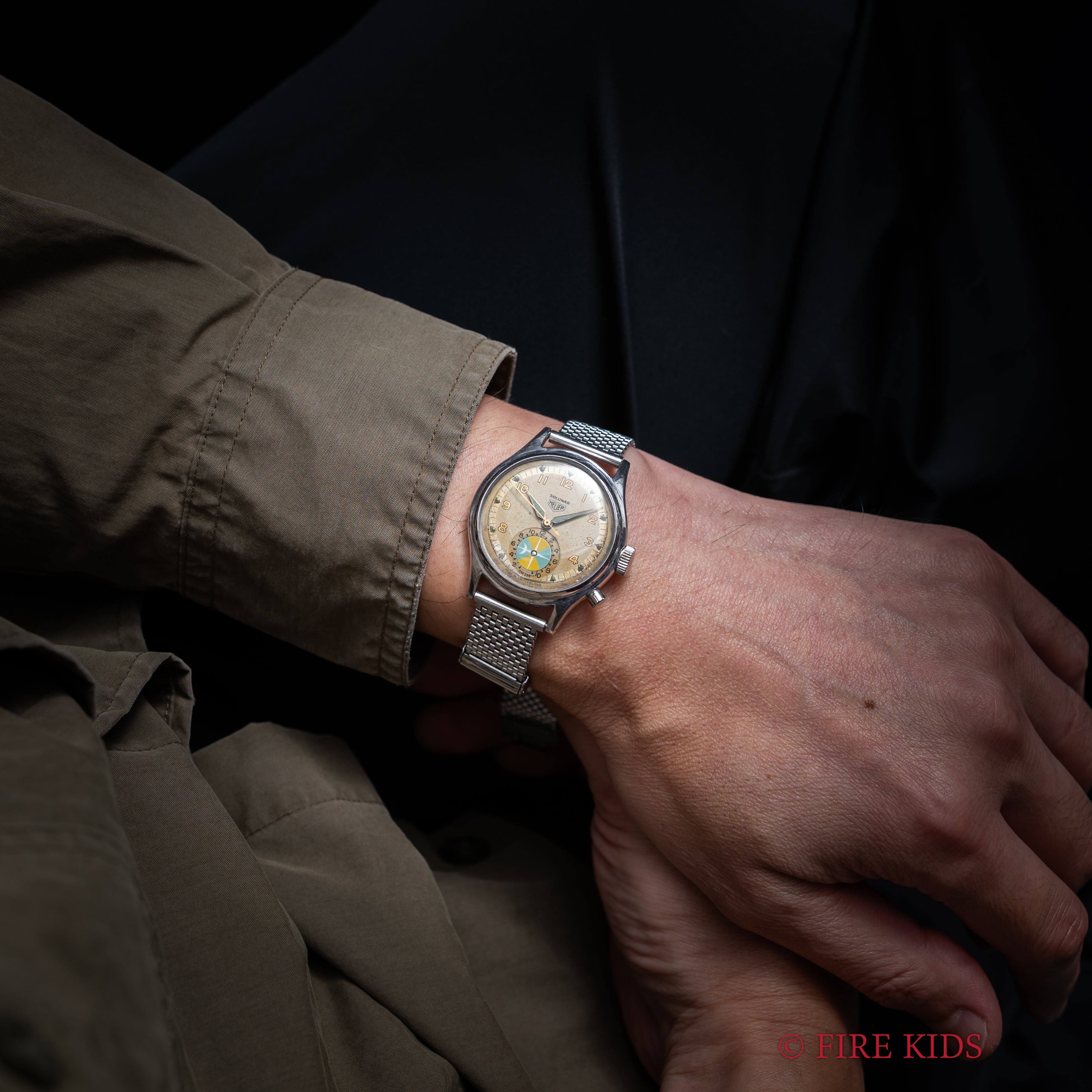 ホイヤー ソルナー 1940年代後半~50年代前半製 手巻 フォーストナーブレス