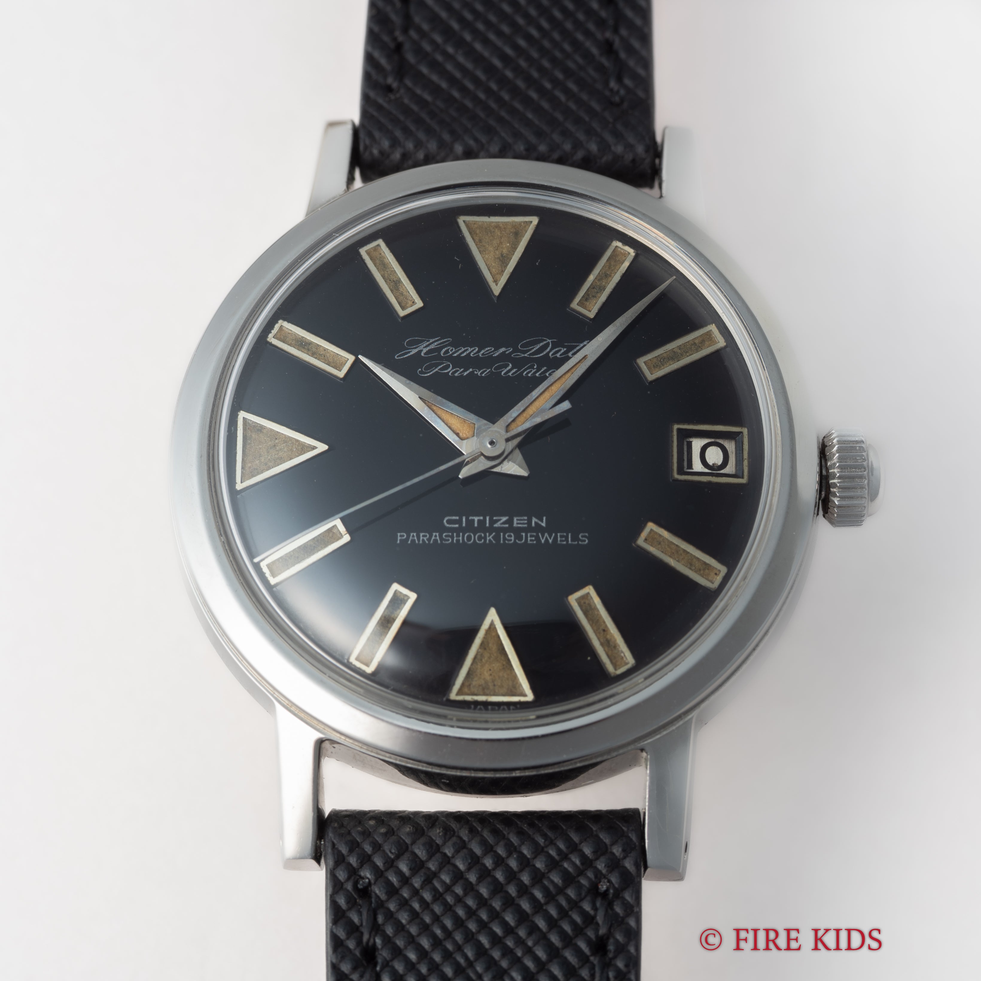 シチズン ホーマーデイト パラウォーター 1962年製 未使用品 オリジナルブラックダイヤル 箱付き