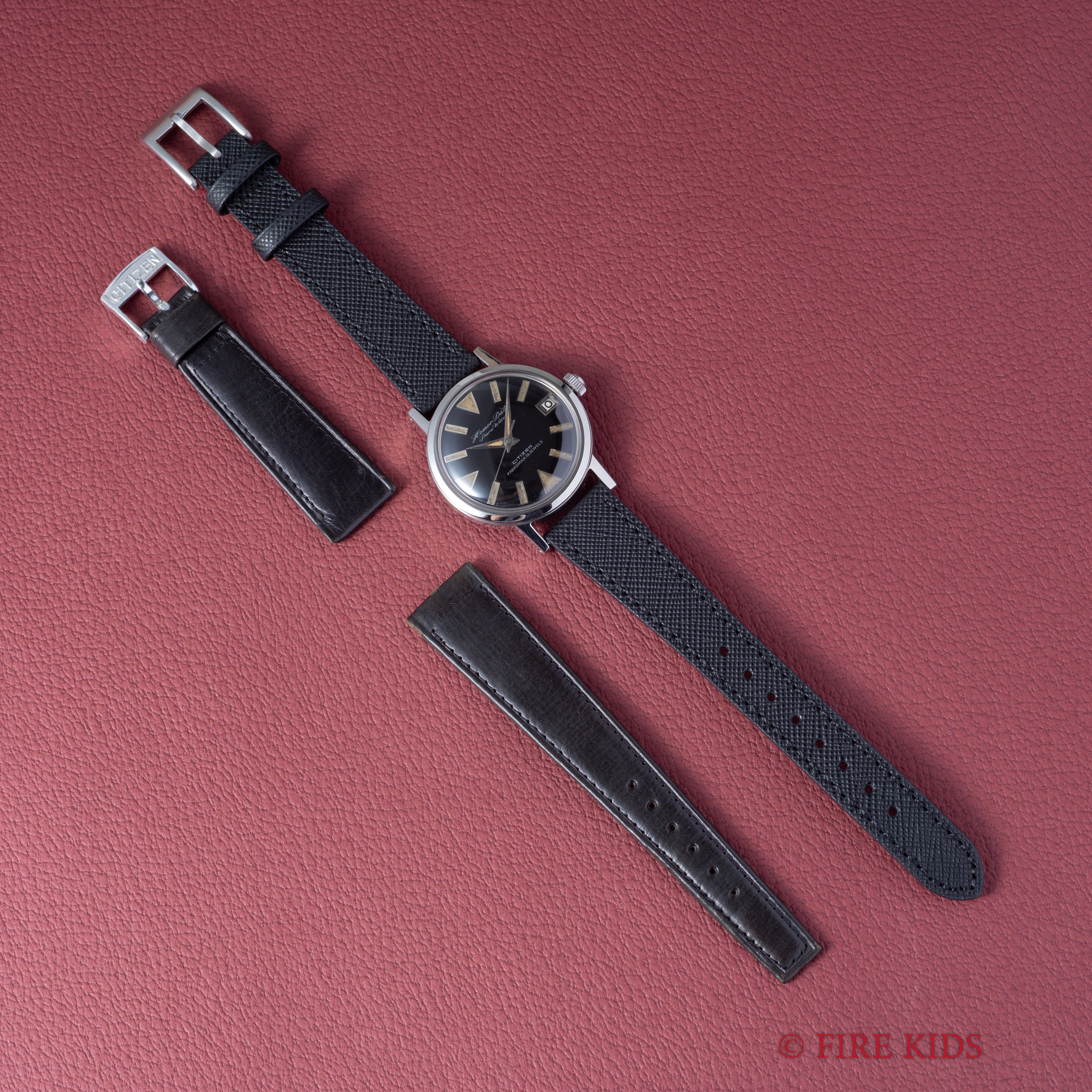 シチズン ホーマーデイト パラウォーター 1962年製 未使用品 オリジナルブラックダイヤル 箱付き