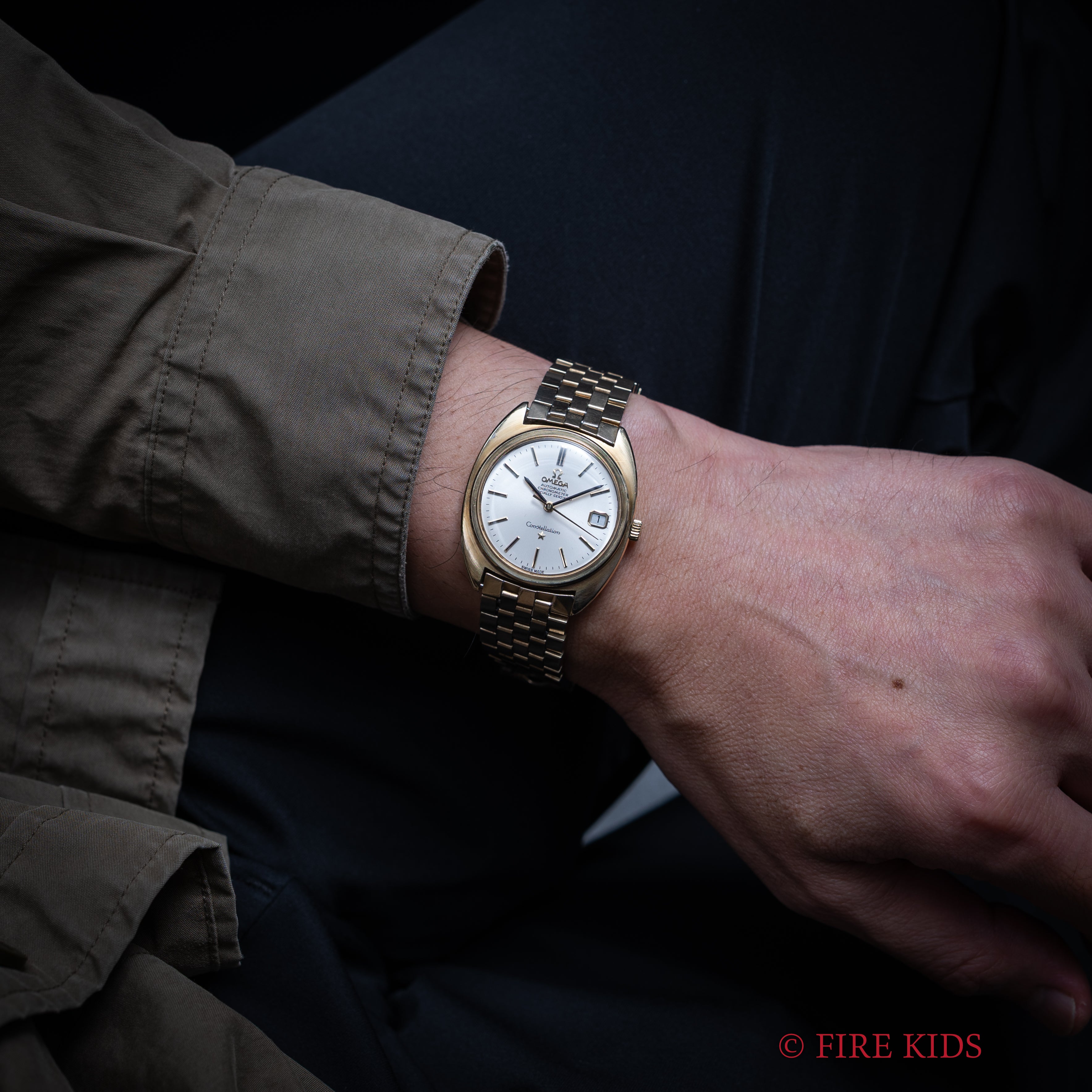 オメガ コンステレーション 金張り 1969年製 ジェンタデザイン Ref.168.017SP 純正ブレスレット付き