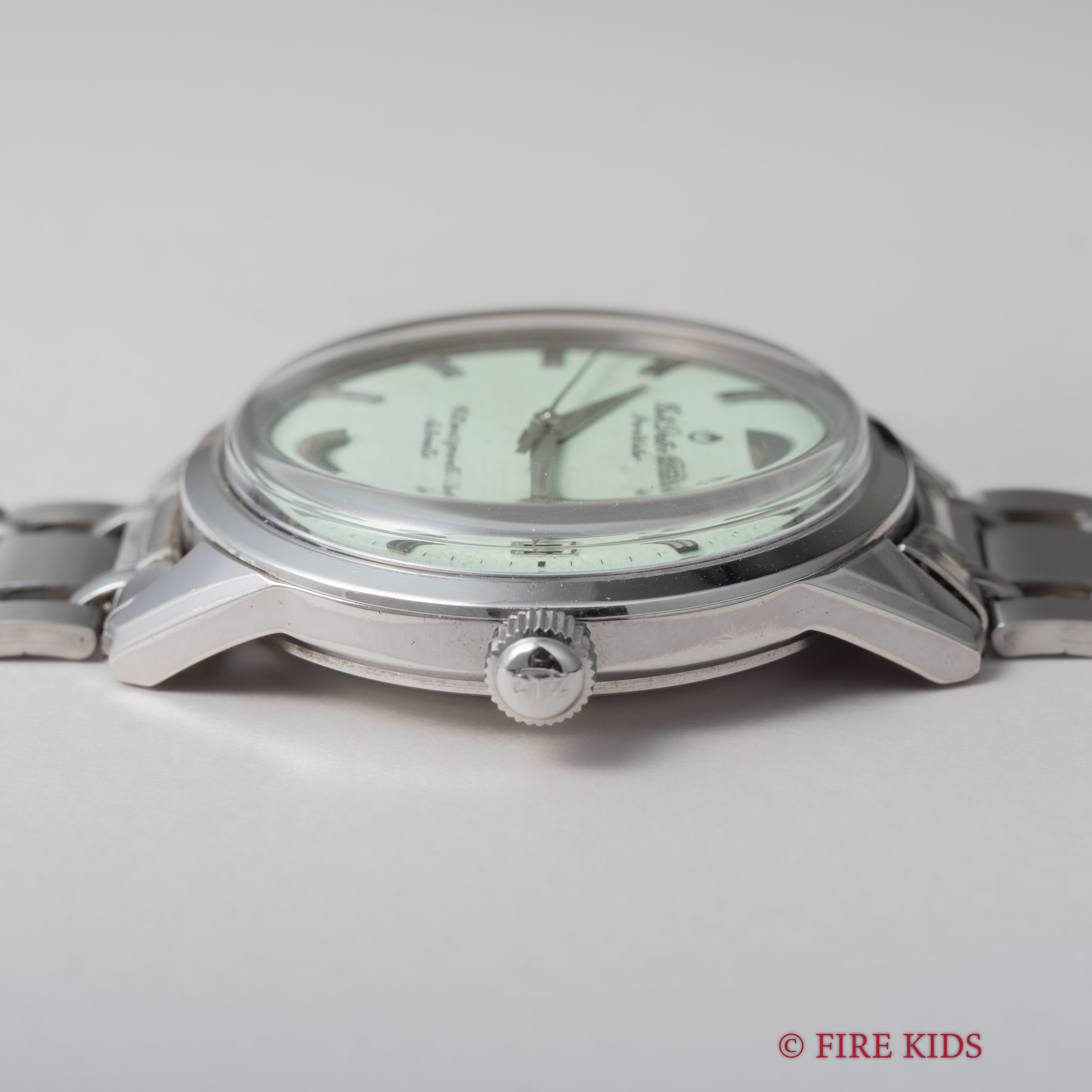 シチズン オートデーター ユニ 1964年製 Ref.AU140801 ペールグリーン夜光ダイヤル 純正ブレス