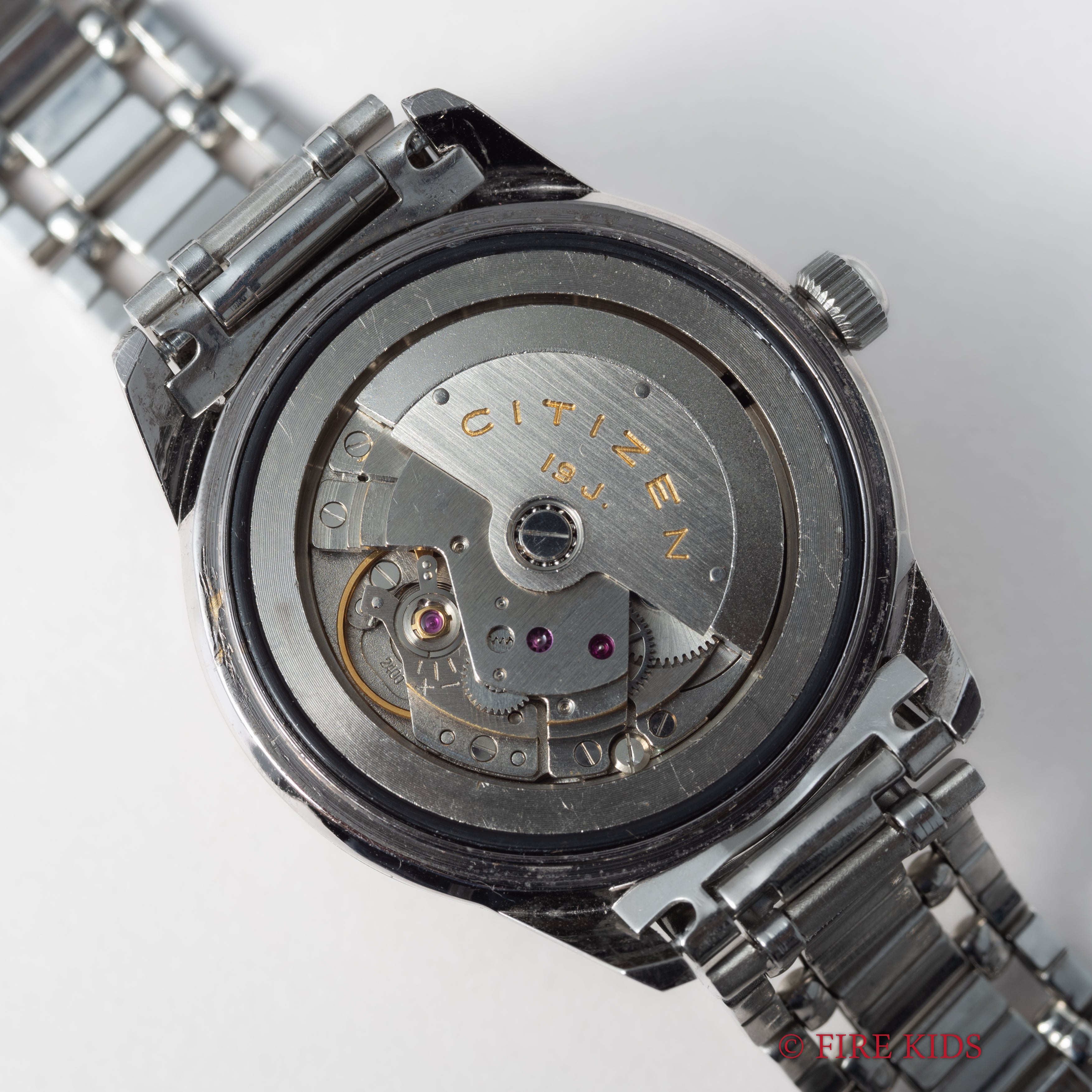 シチズン オートデーター ユニ 1964年製 Ref.AU140801 ペールグリーン夜光ダイヤル 純正ブレス