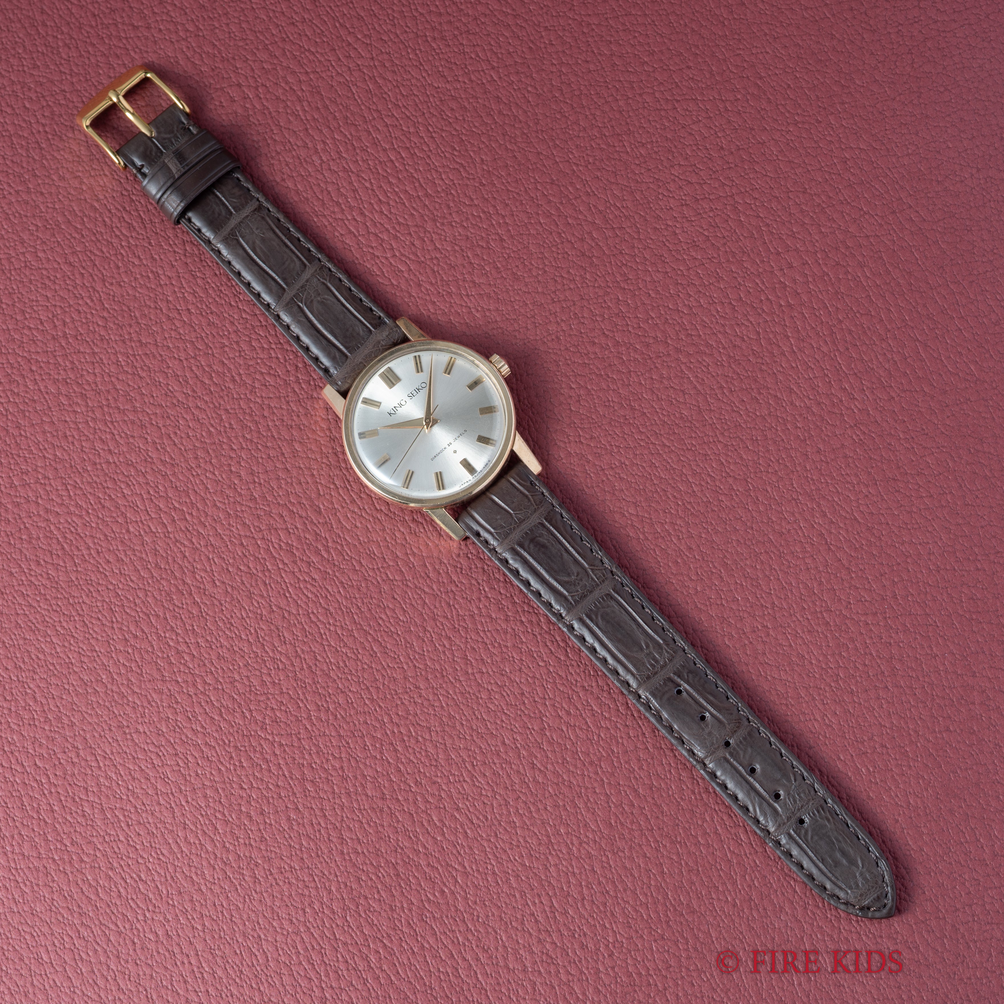 キングセイコーファーストモデル 1961年製 100ミクロン金張り Ref. J14102E KS SDダイヤル