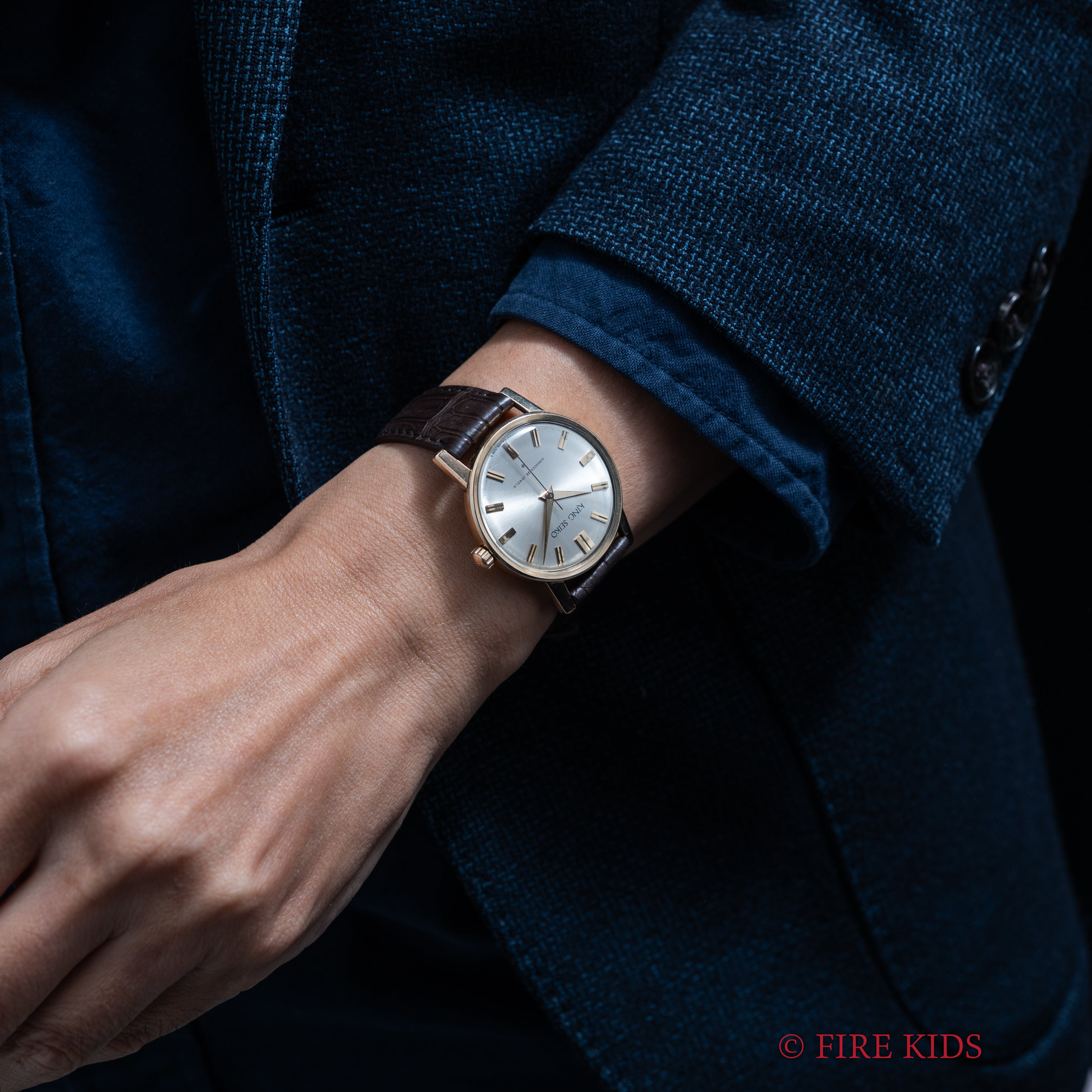 キングセイコーファーストモデル 1961年製 100ミクロン金張り Ref. J14102E KS SDダイヤル