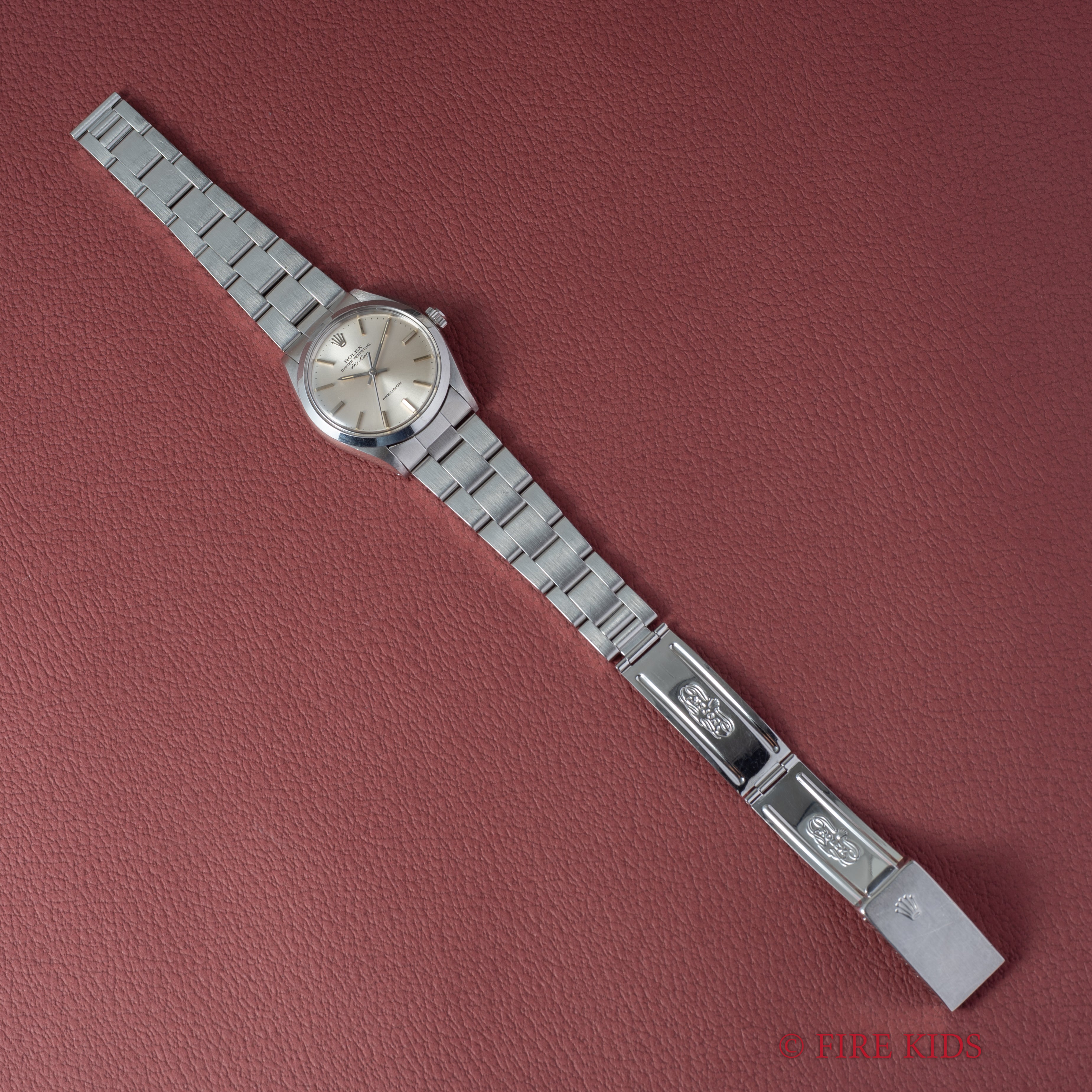 ロレックス エアキング 1983年製 シルバーダイヤル Ref.5500 自動巻ノンデイト 箱 ギャラ