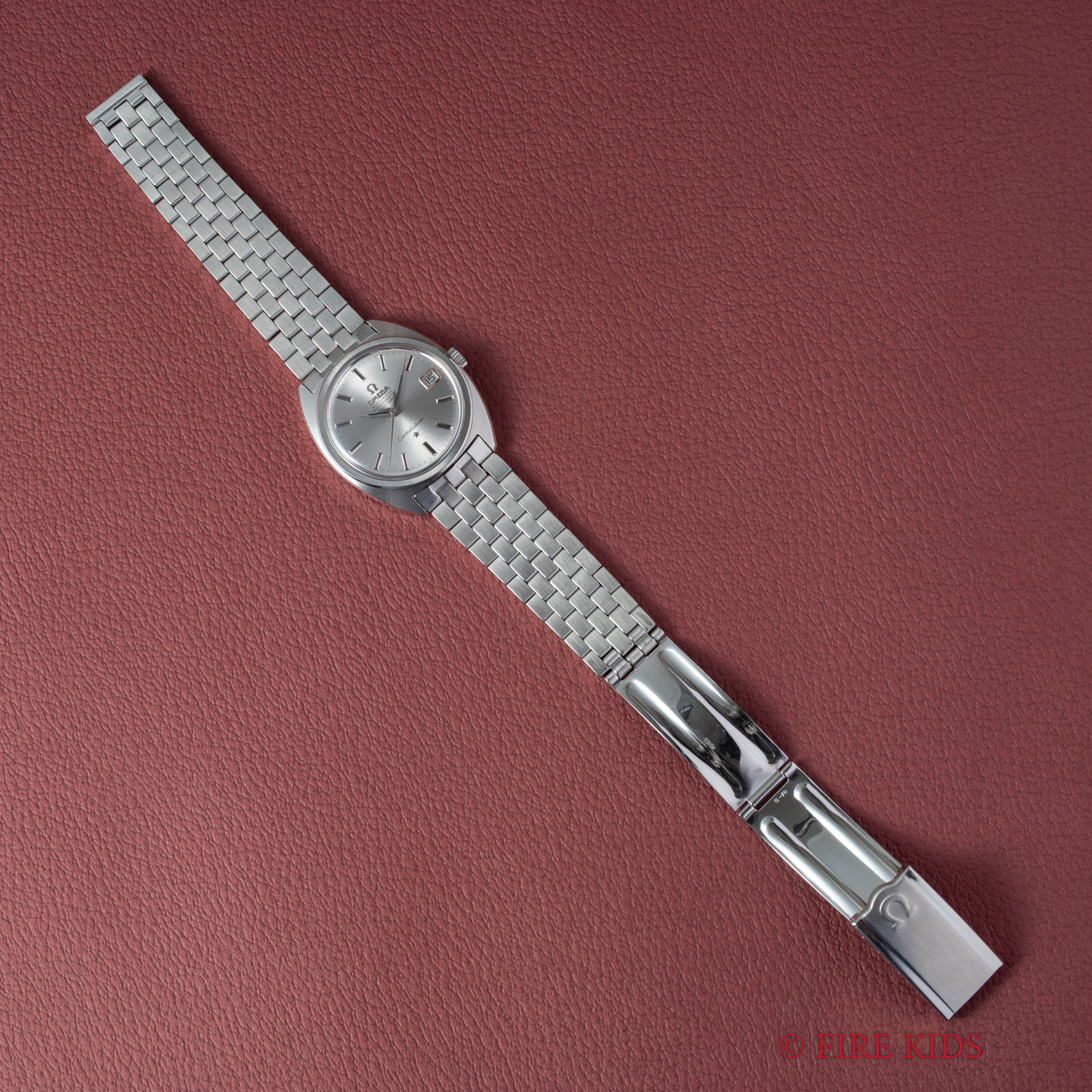 オメガ コンステレーション ジェンタ初期型 ドーフィンハンド1968年製 Ref.168.017 純正ステンレスブレス