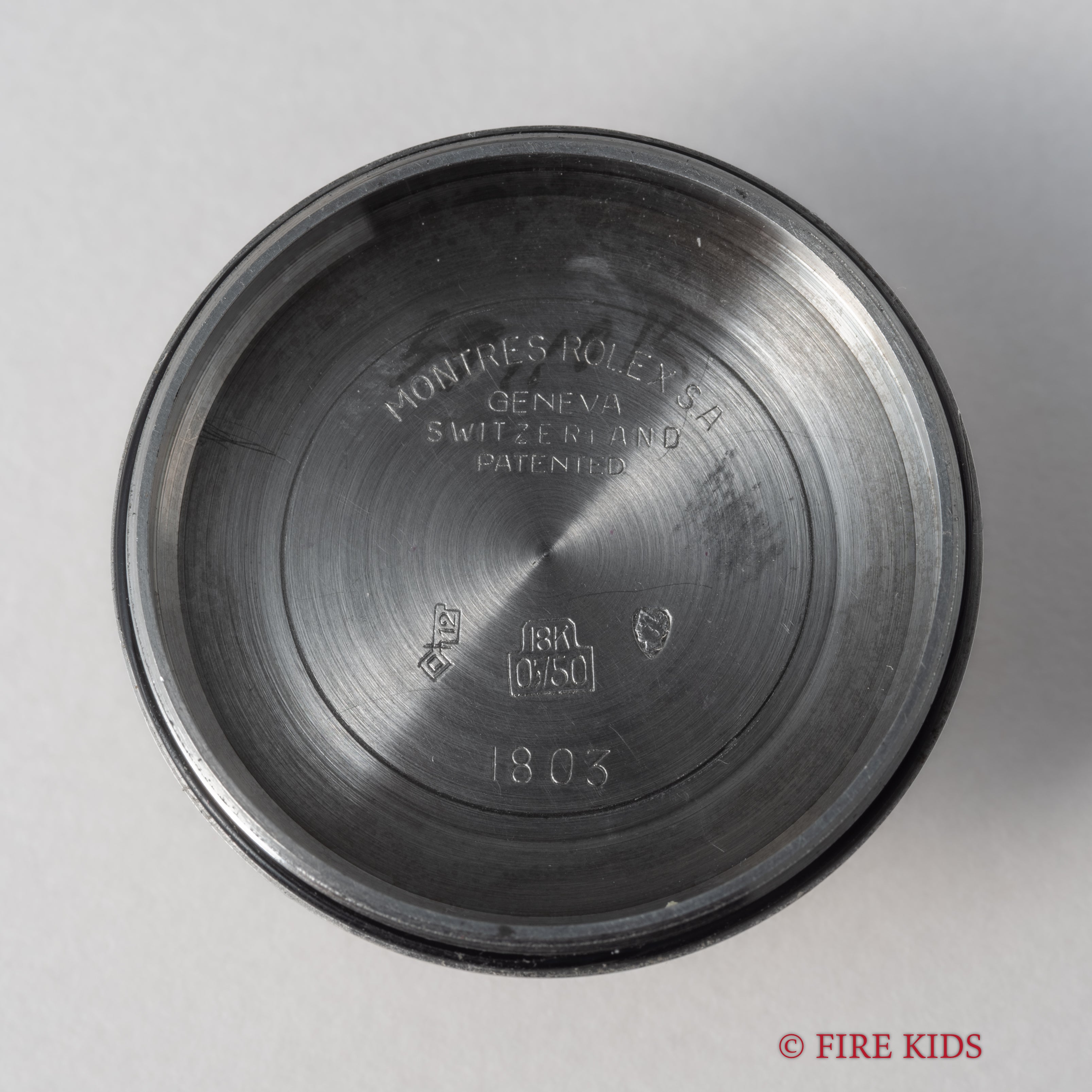 ロレックス デイデイト 18金無垢ホワイトゴールドバークベゼル 1968年製 Ref.1807