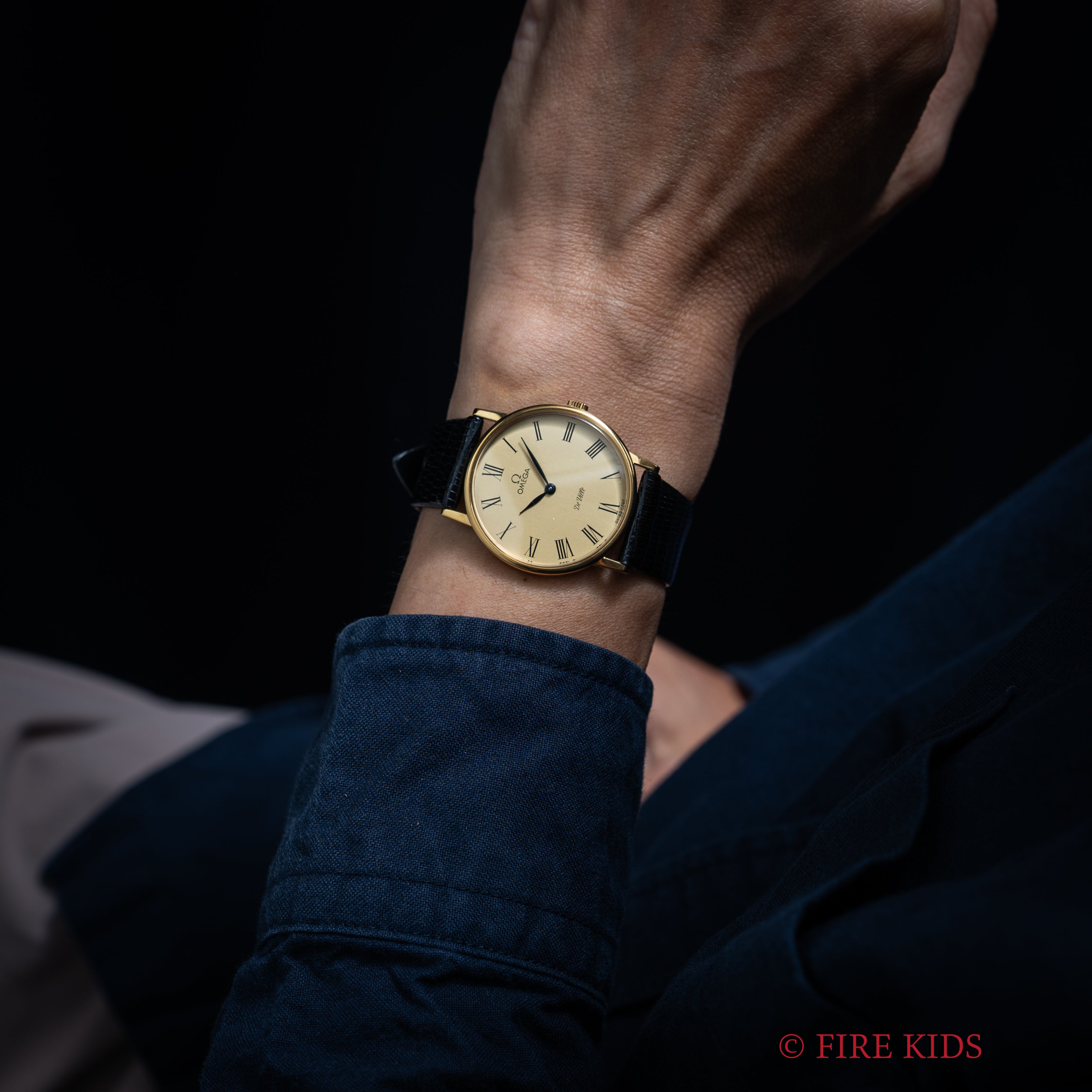 オメガ デ・ヴィル ローマンダイヤル GPラウンドケース 1979年製 Ref.111.0140