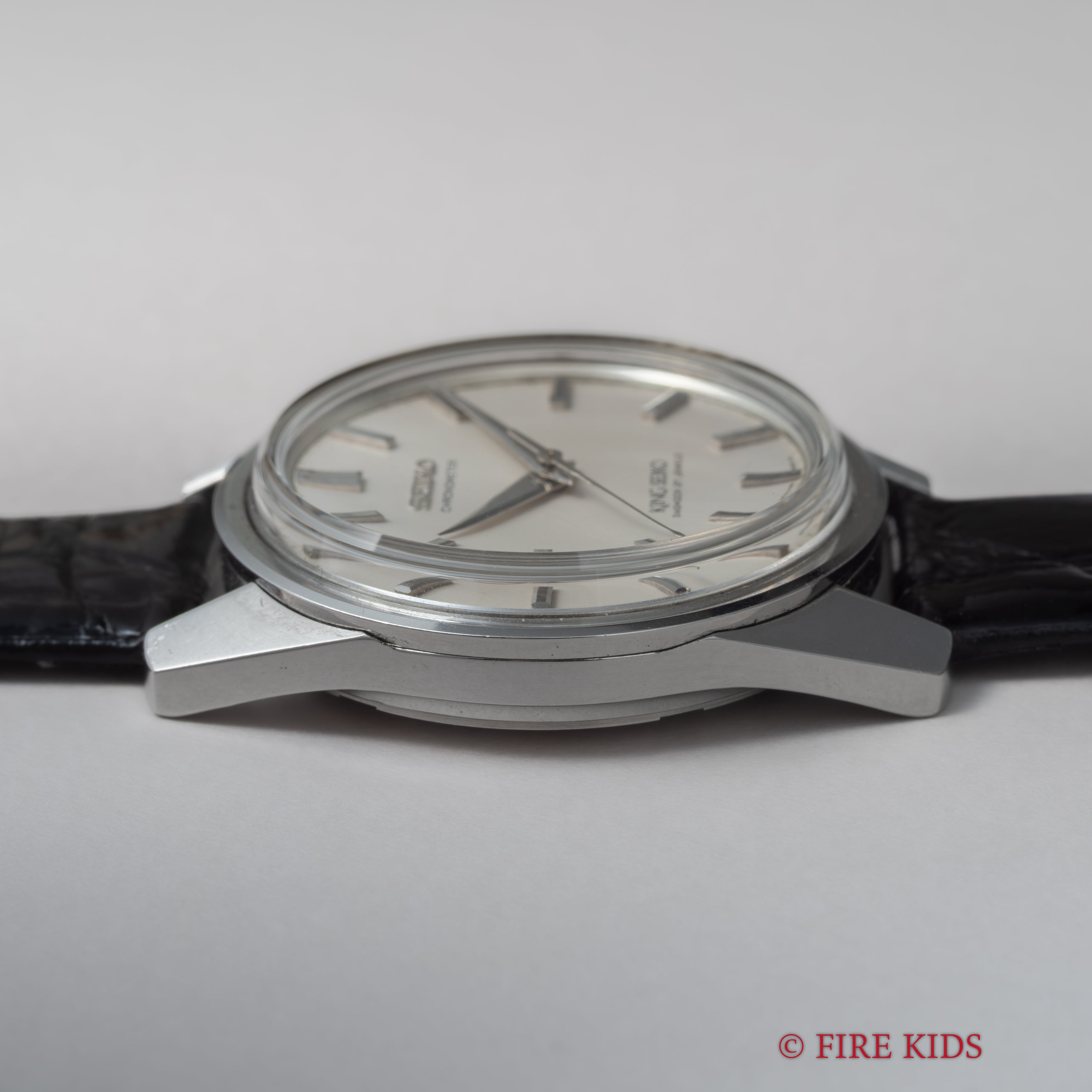 キングセイコー クロノメーター 後期 1965年製 Ref.4420-9990 獅子メダル ロービート手巻き 裏スケ 純正裏蓋、純正尾錠付き