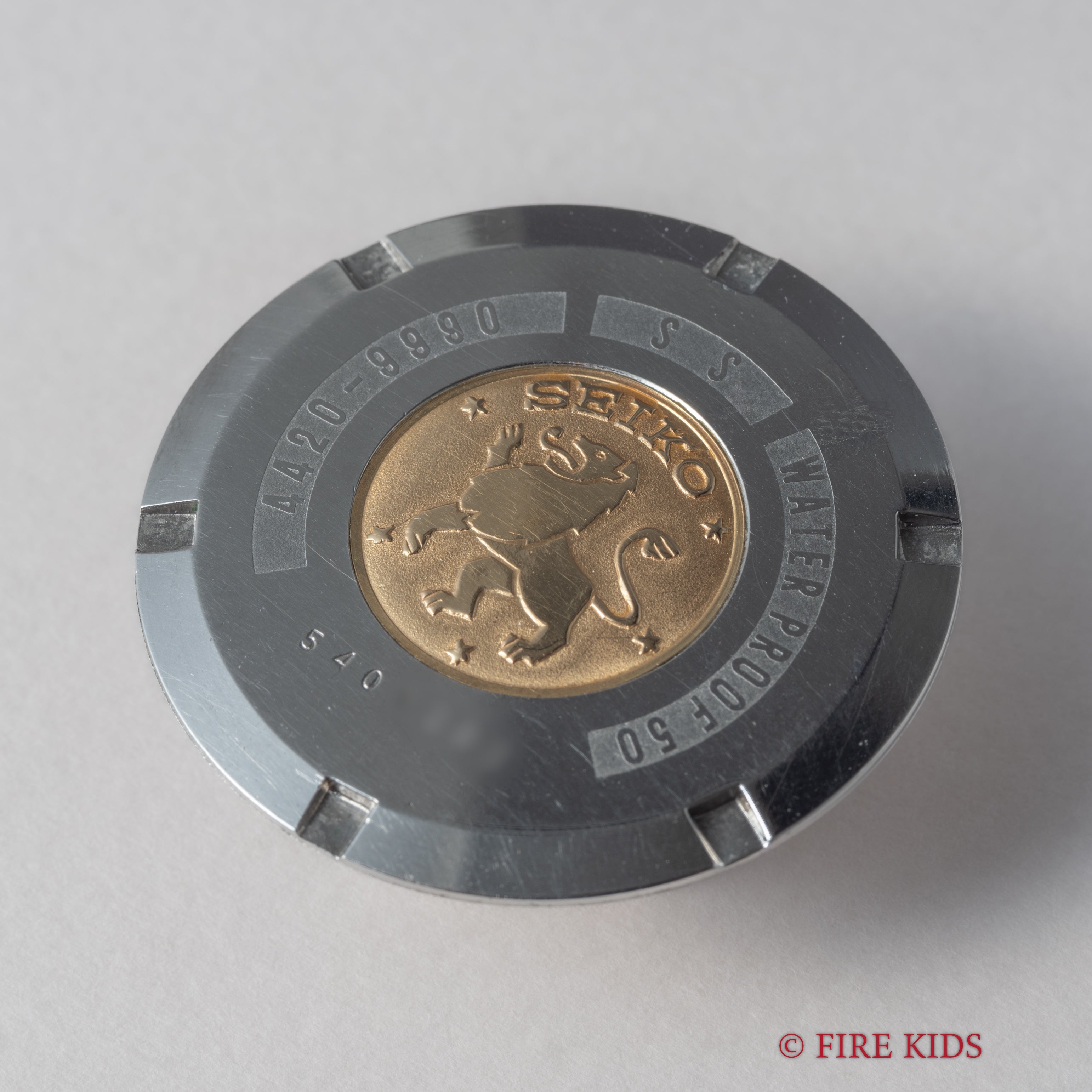 キングセイコー クロノメーター 後期 1965年製 Ref.4420-9990 獅子メダル ロービート手巻き 裏スケ 純正裏蓋、純正尾錠付き