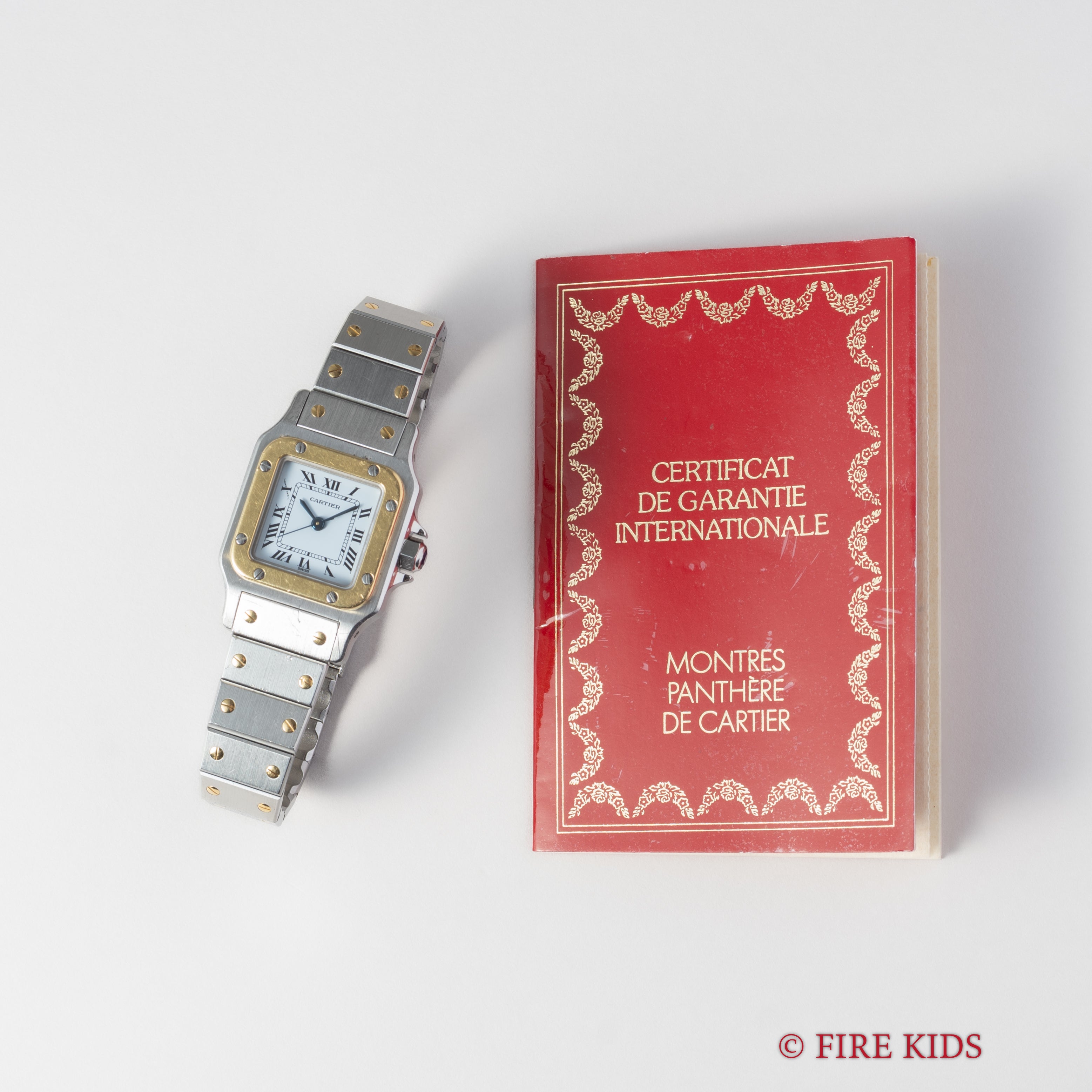 カルティエ サントス コンビ 1980年代製 Ref.0902 SMサイズ 自動巻き ギャラ付き