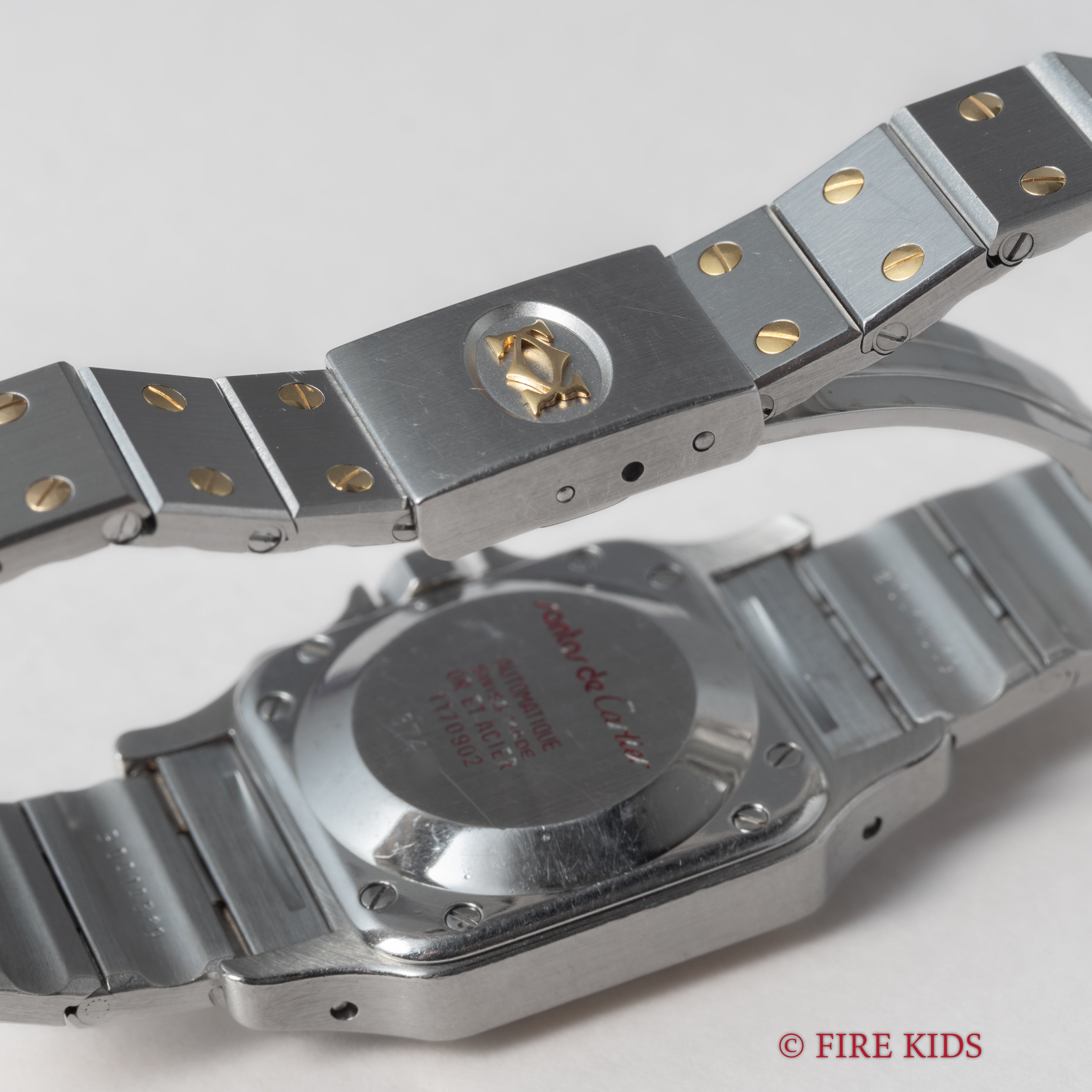 カルティエ サントス コンビ 1980年代製 Ref.0902 SMサイズ 自動巻き ギャラ付き